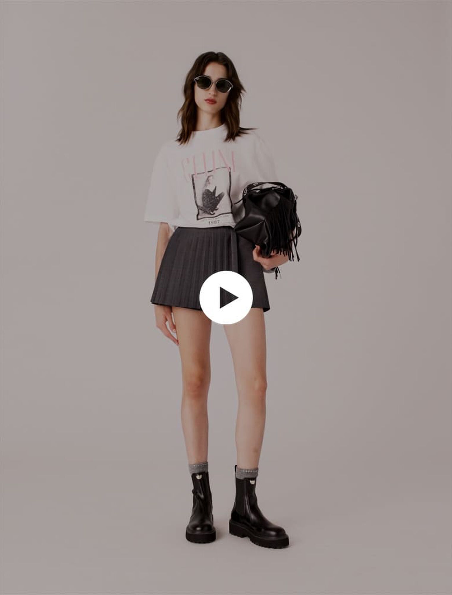 Short trompe l'œil avec plis