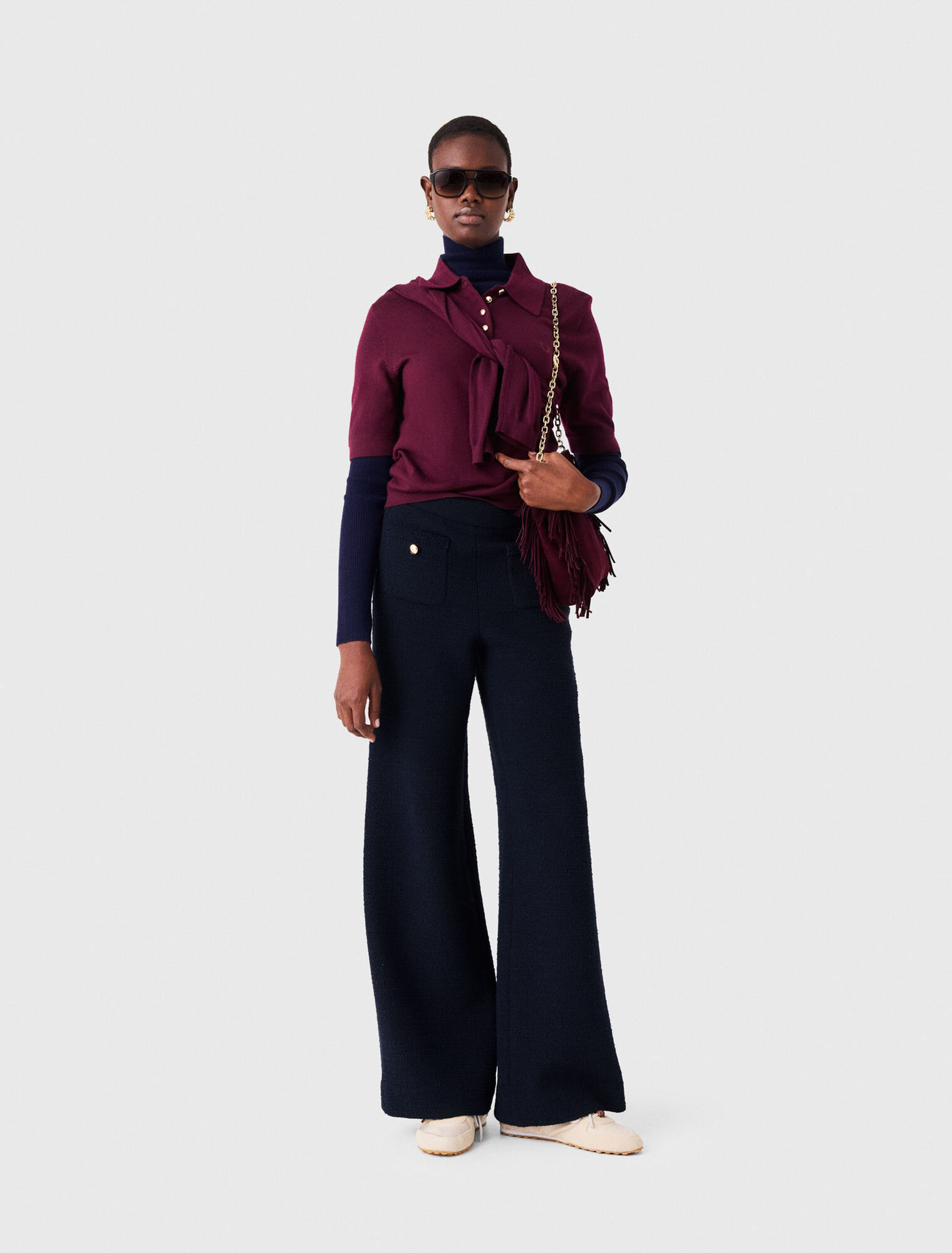 Pantalon en tweed