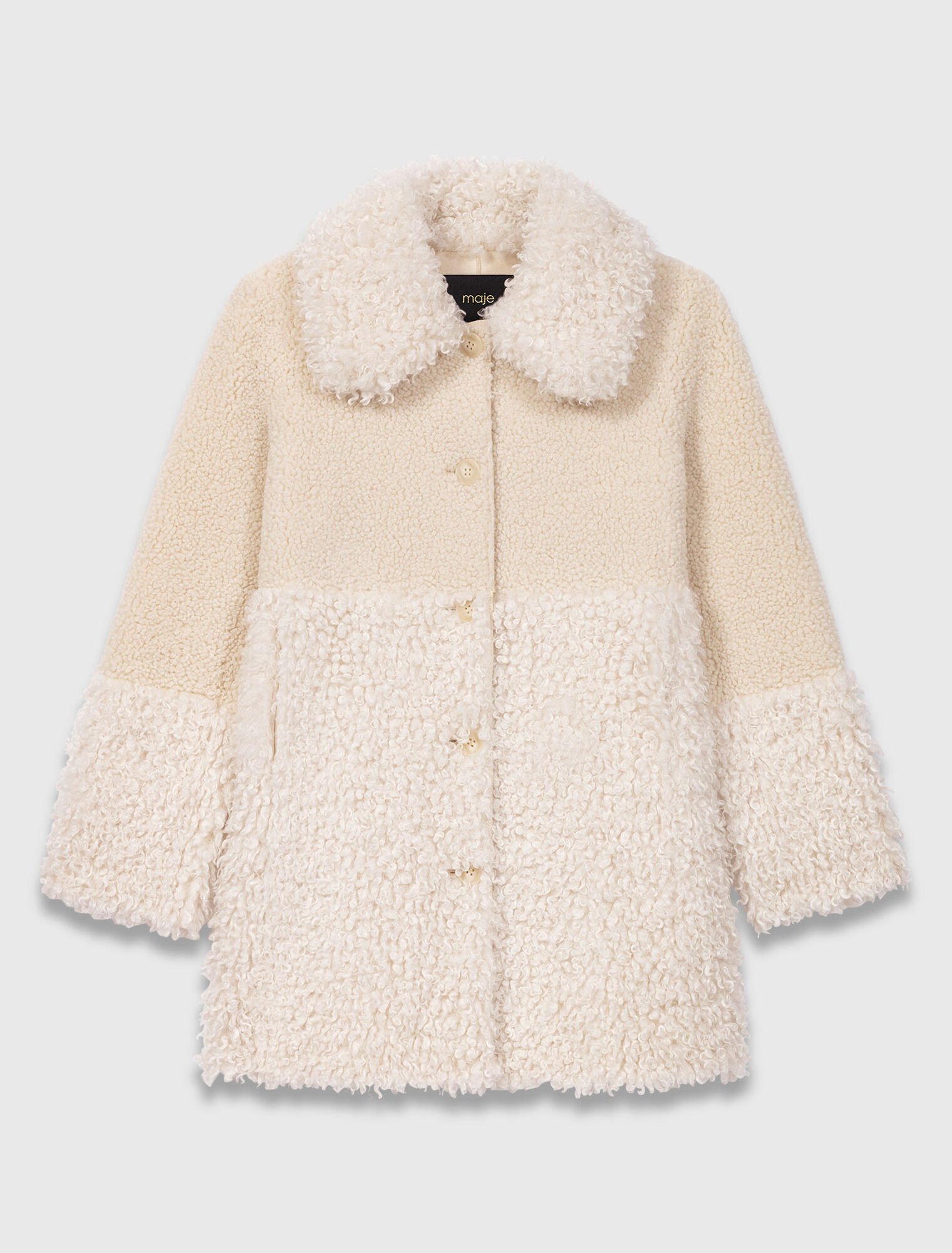 Long faux fur coat
