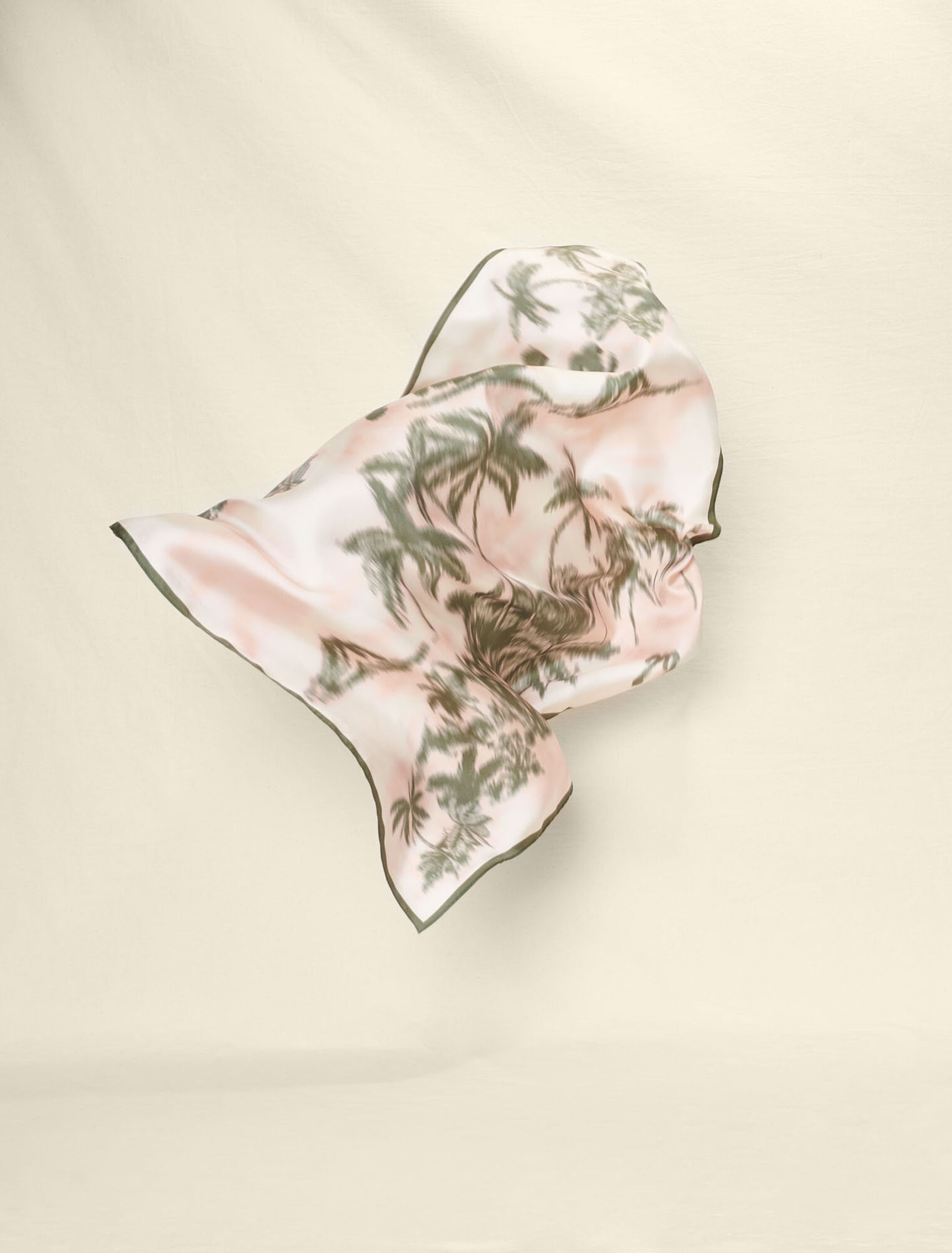 Palm tree print scarf