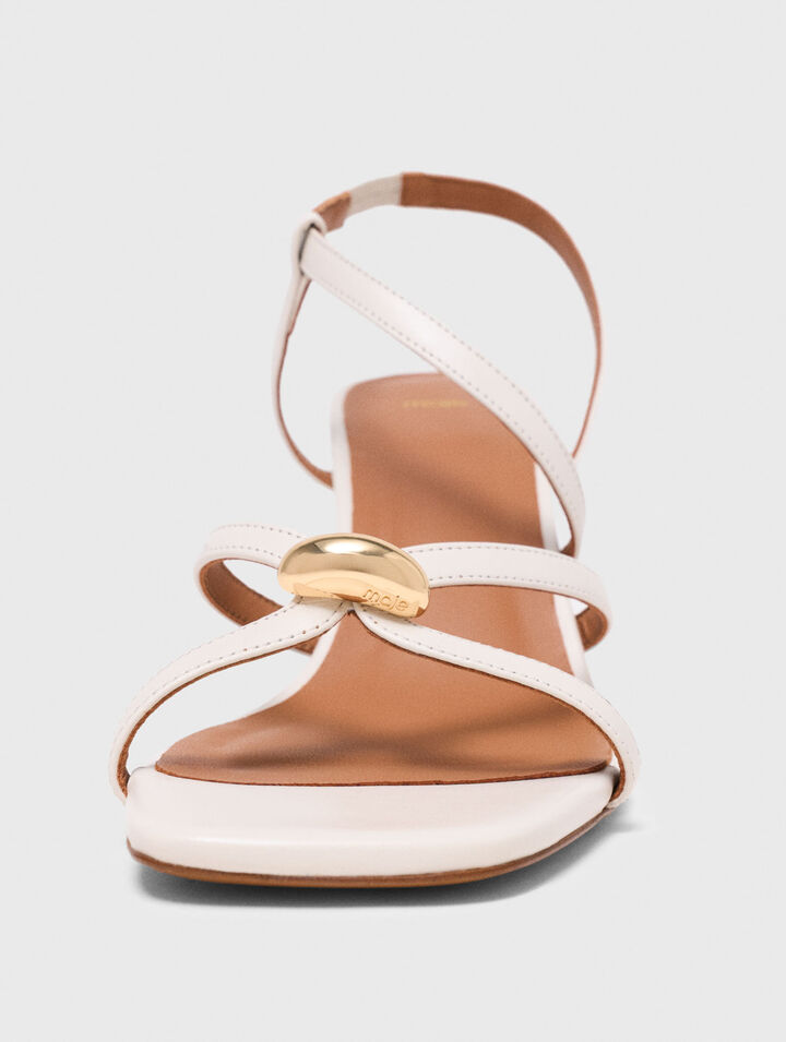 Multi-strap leather sandals