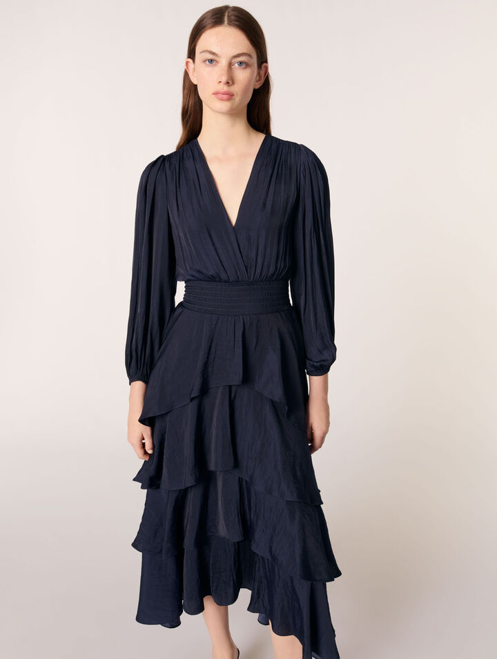 Ruffled maxi dress