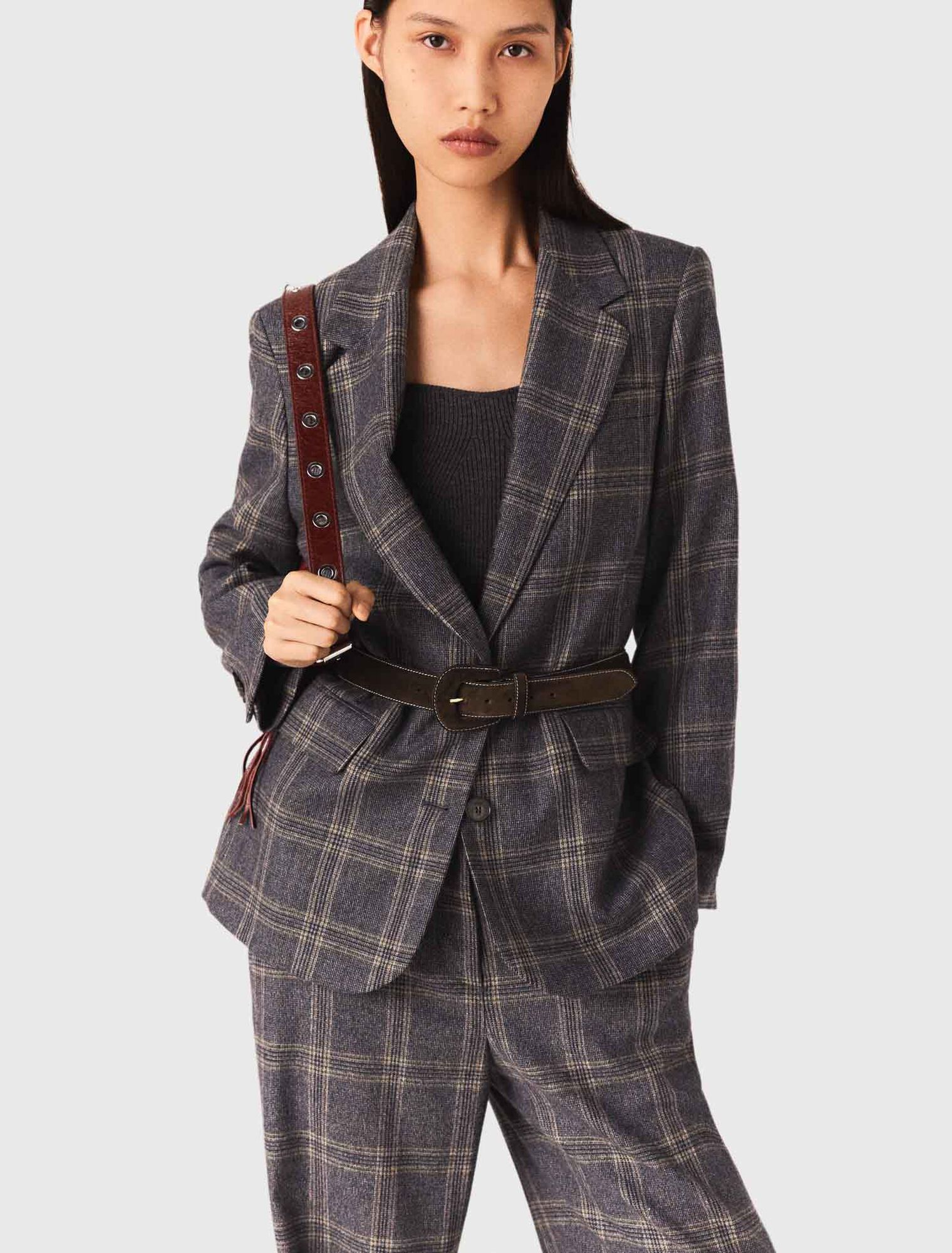 Veste de tailleur à carreaux 