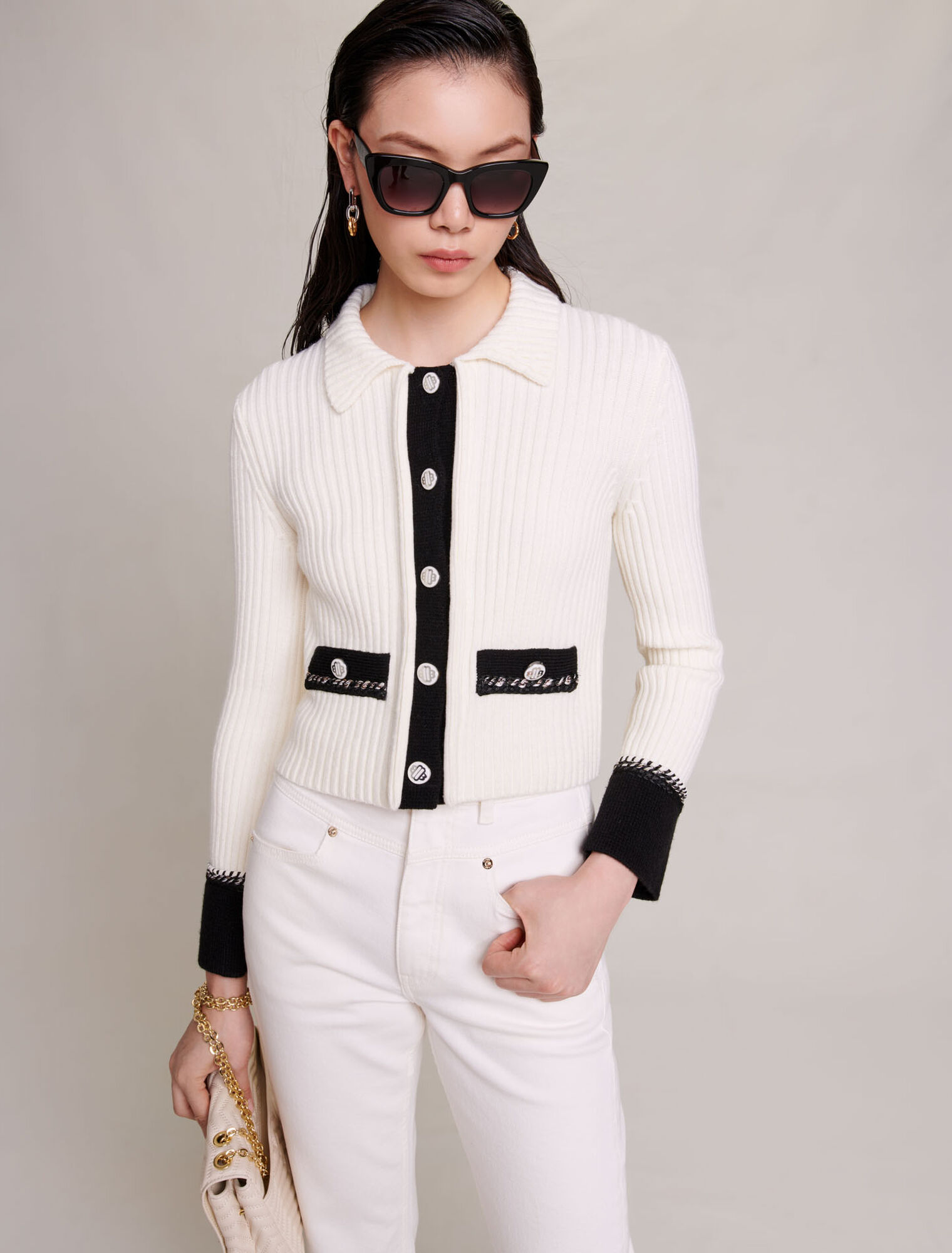 Knit cardigan