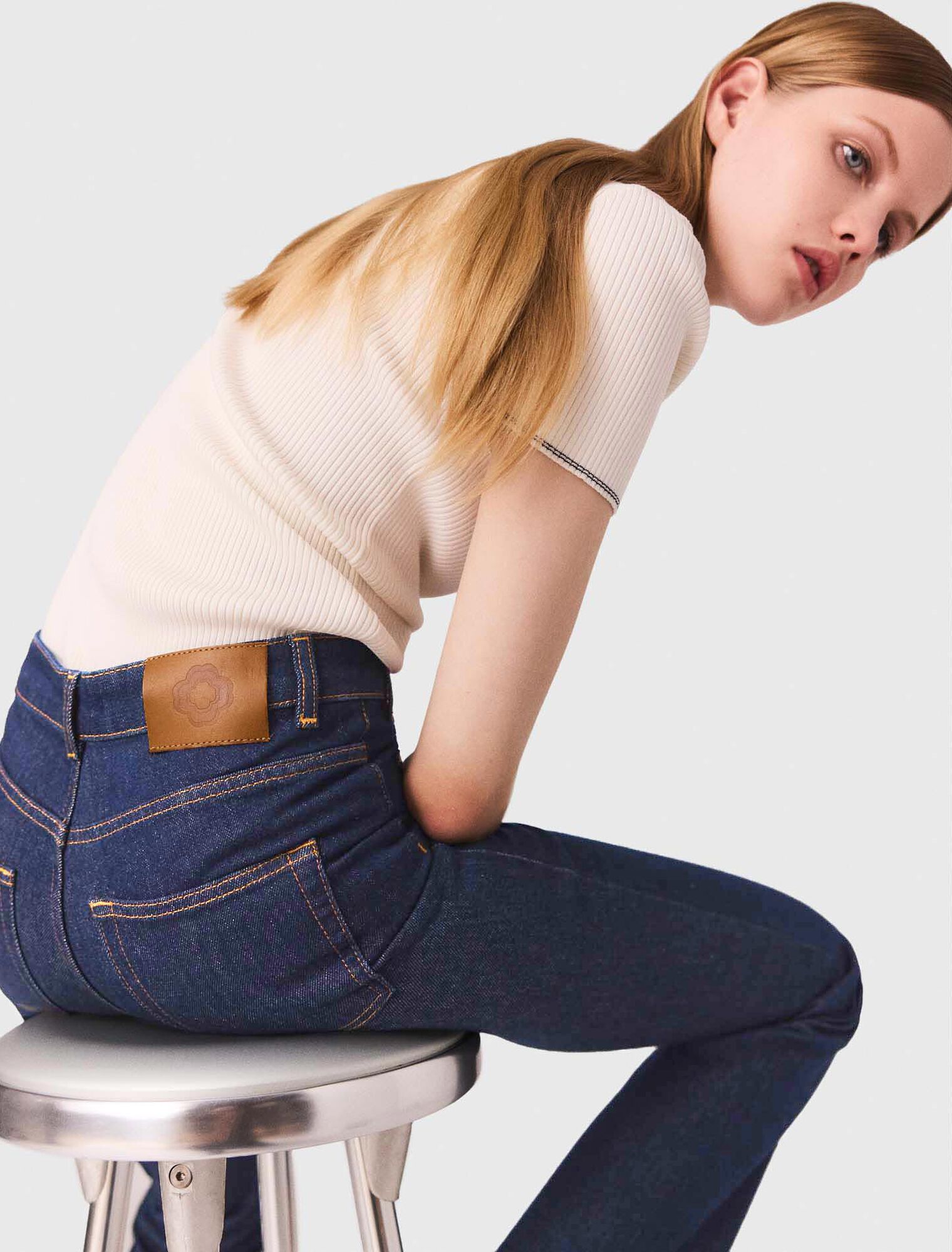Jean denim à poches