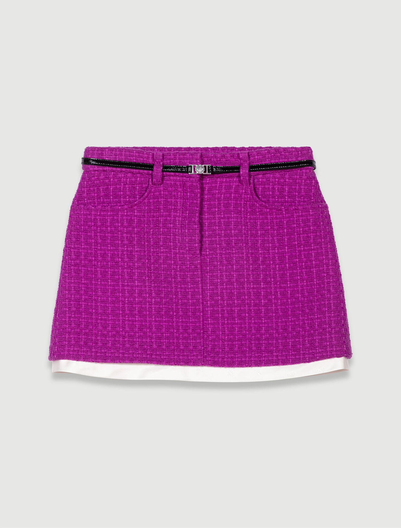 Tweed mini skirt