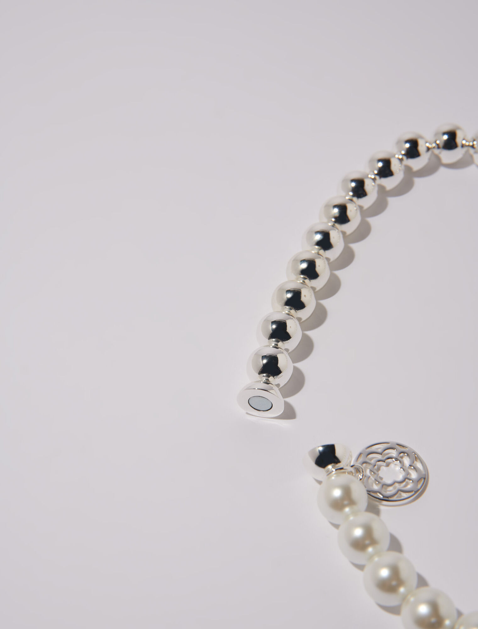 Collier chocker en mix de perles