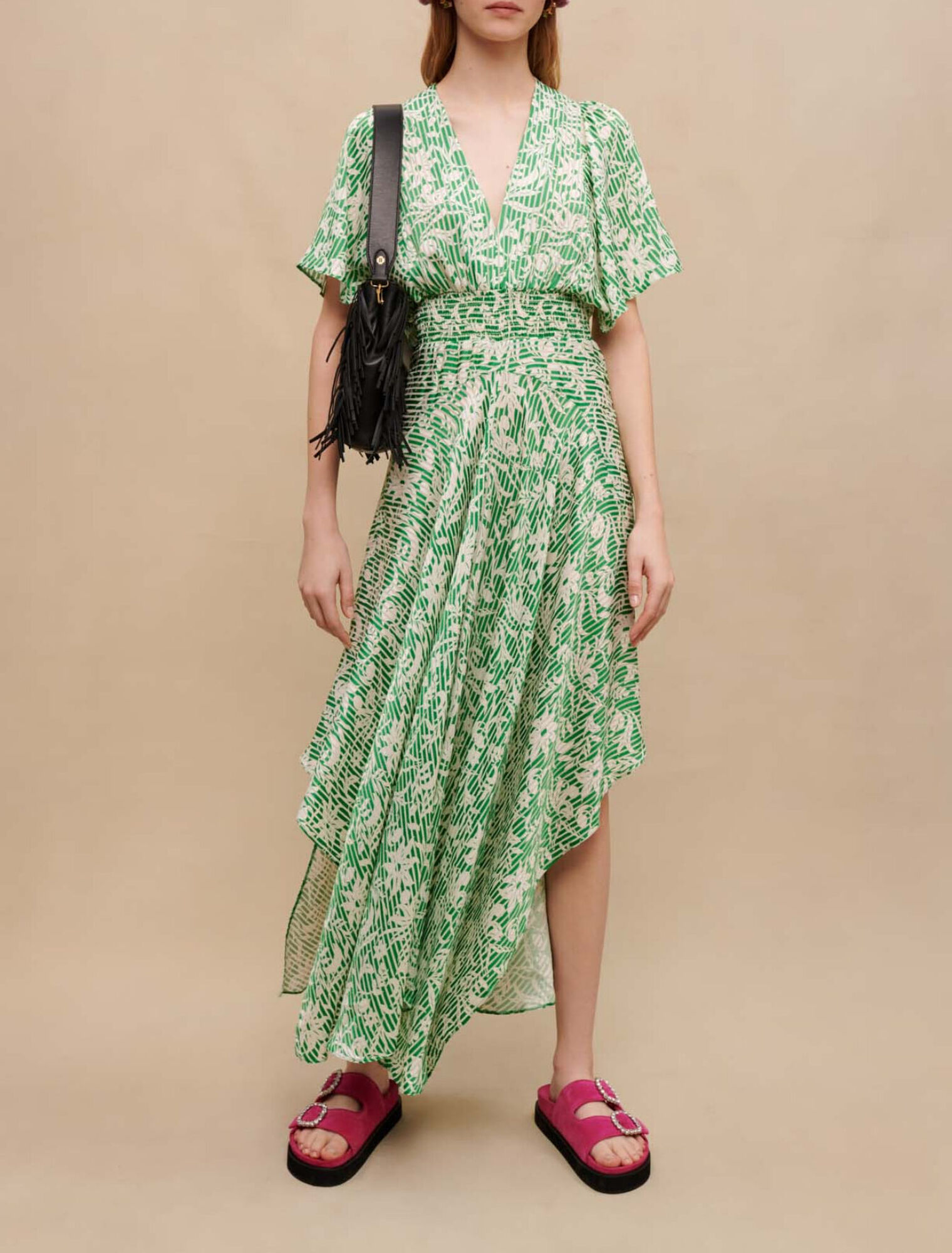 Long asymmetric dress