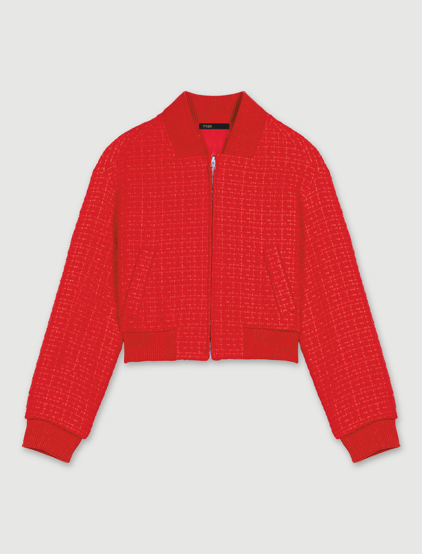 【I AM MARI】Amile Color Matching Tweed Short Jacket Short tweed jacket