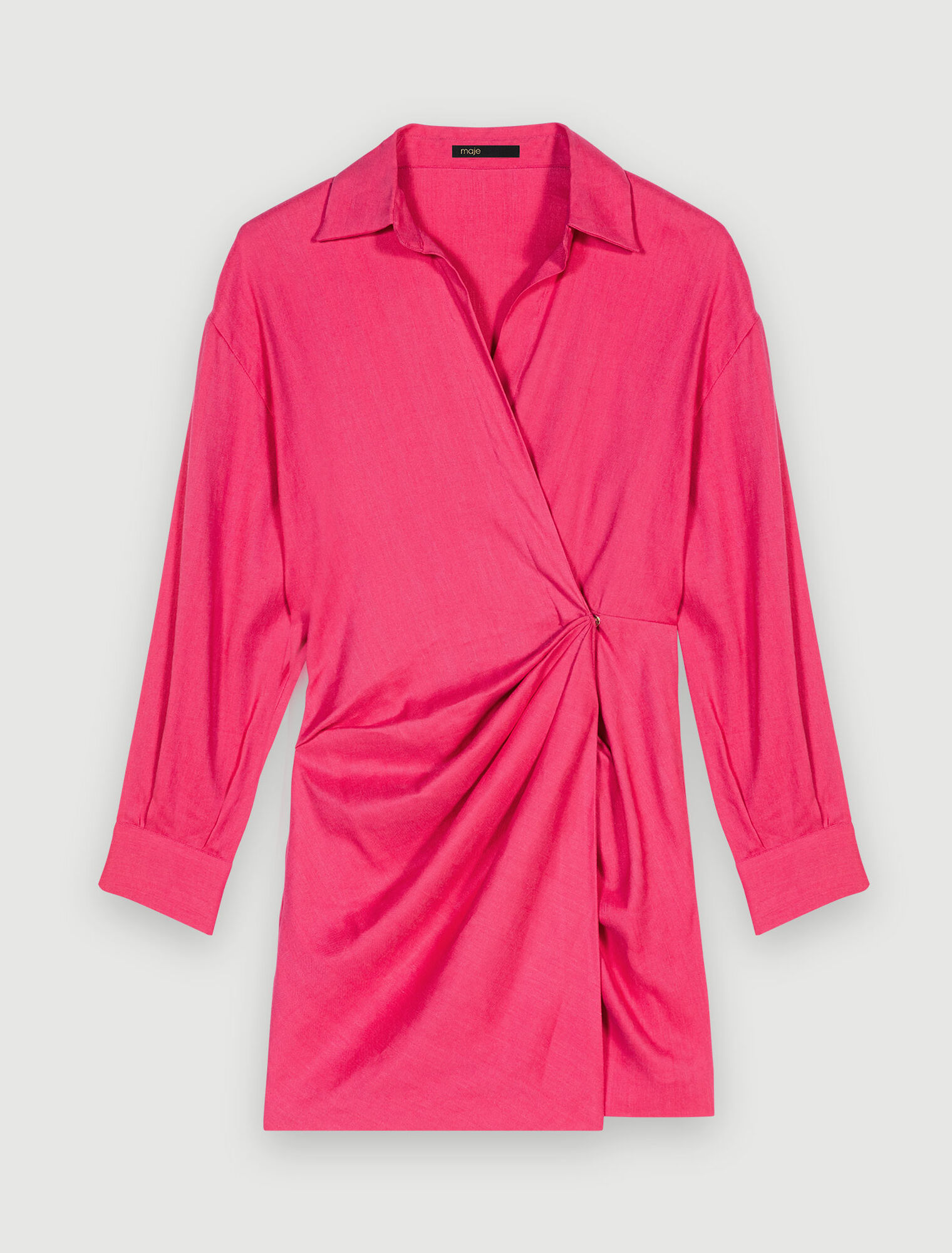Robe courte drapée