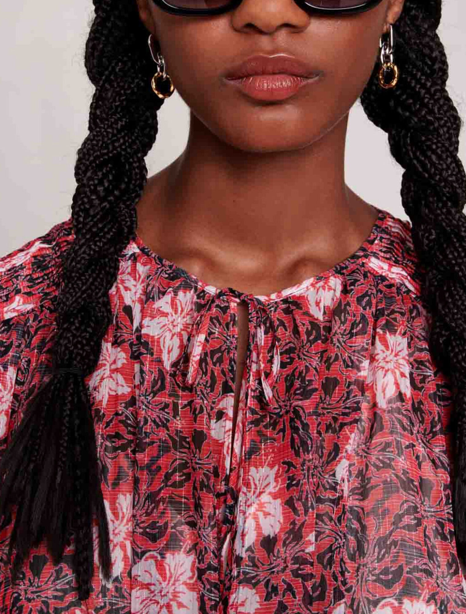 Robe courte fleurie