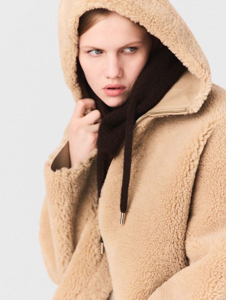 Manteau réversible avec capuche