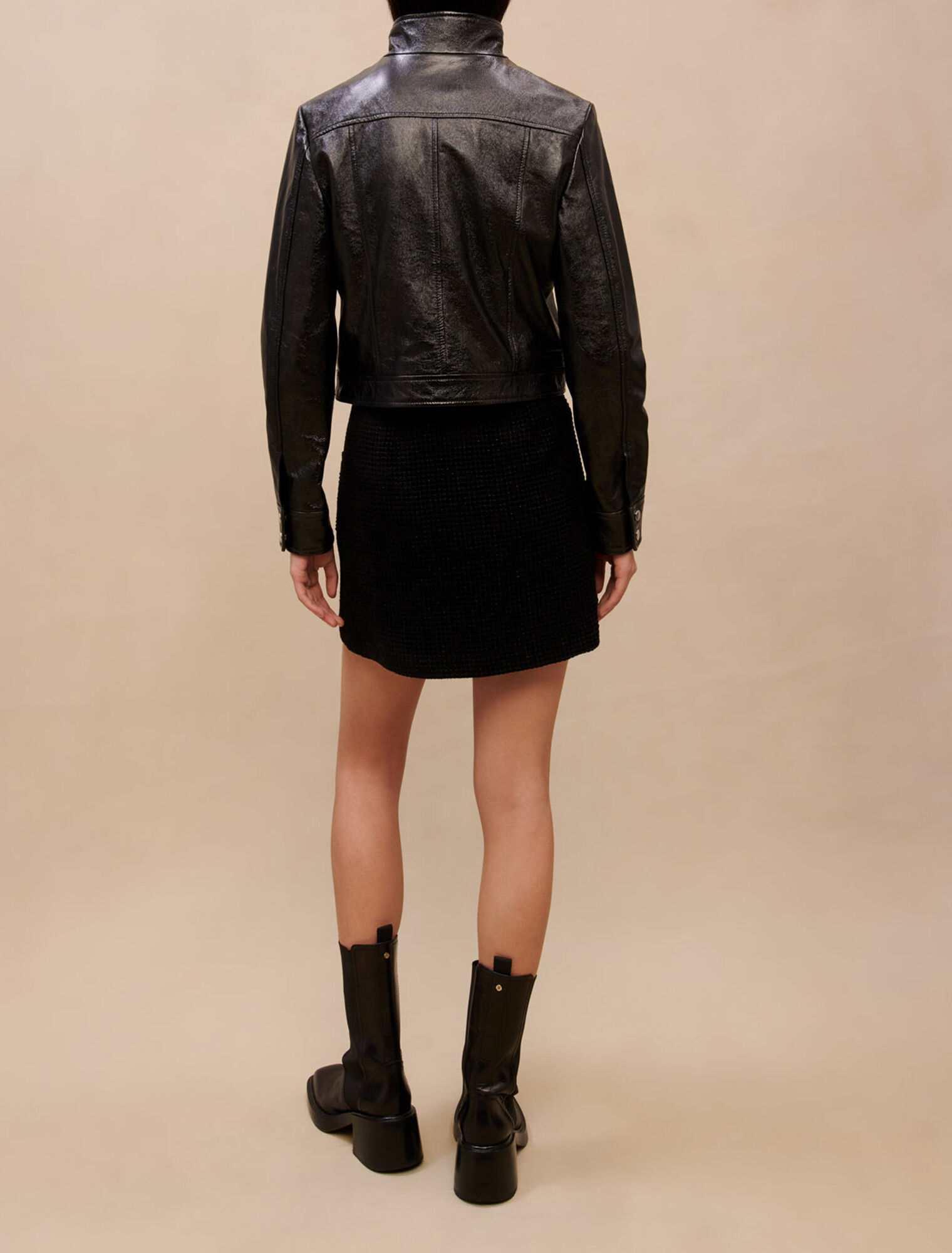 Blouson en cuir vinyle