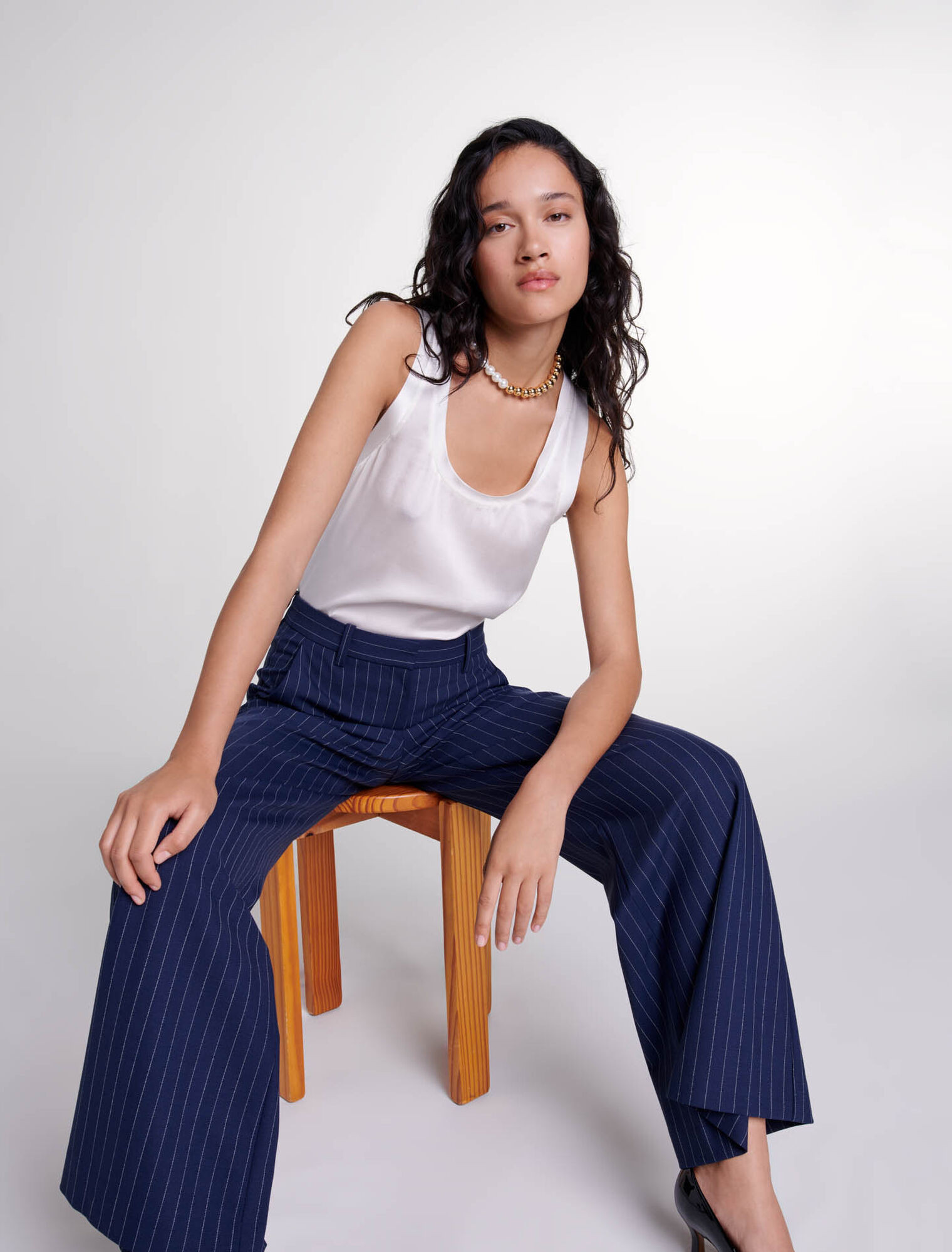 Pantalon à rayures 