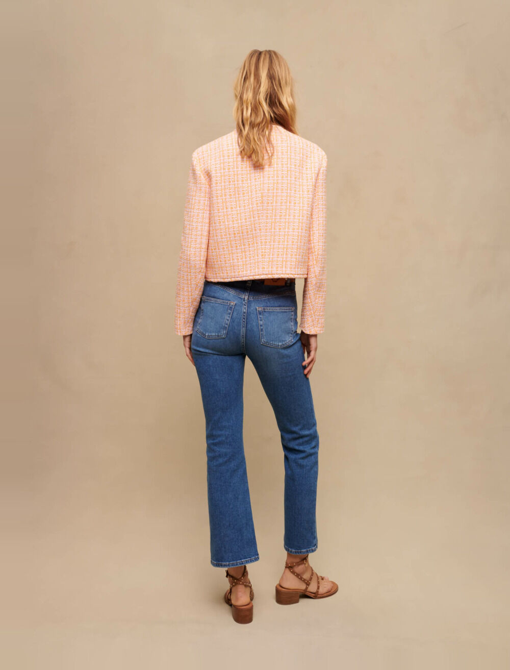 Tweed jacket Yellow / Orange For Women | Maje