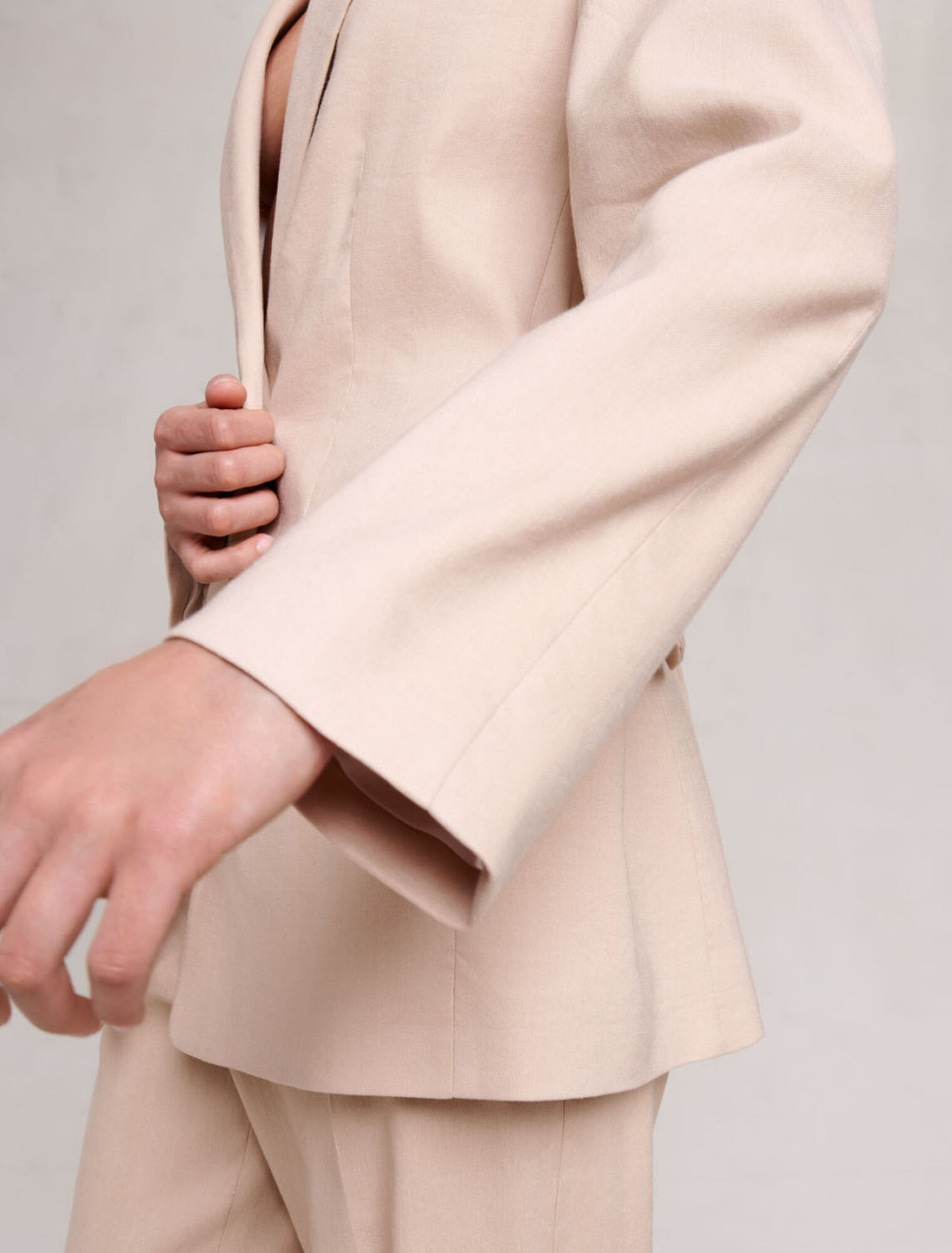 Veste en lin mélangé