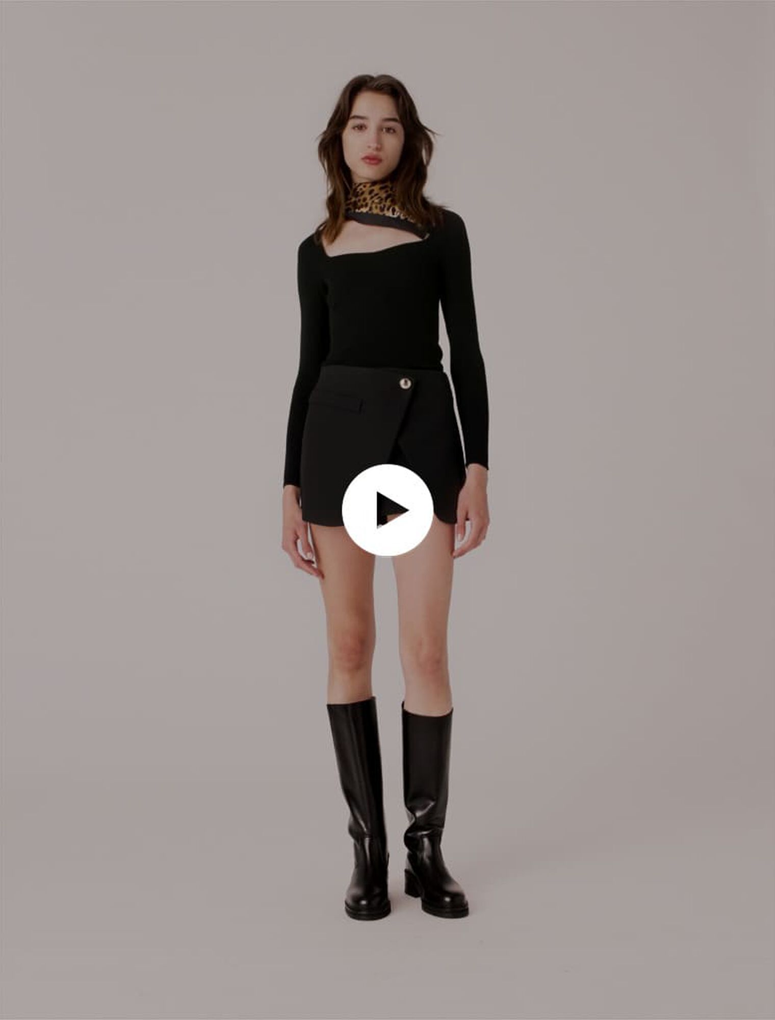 Pull en maille cotelée