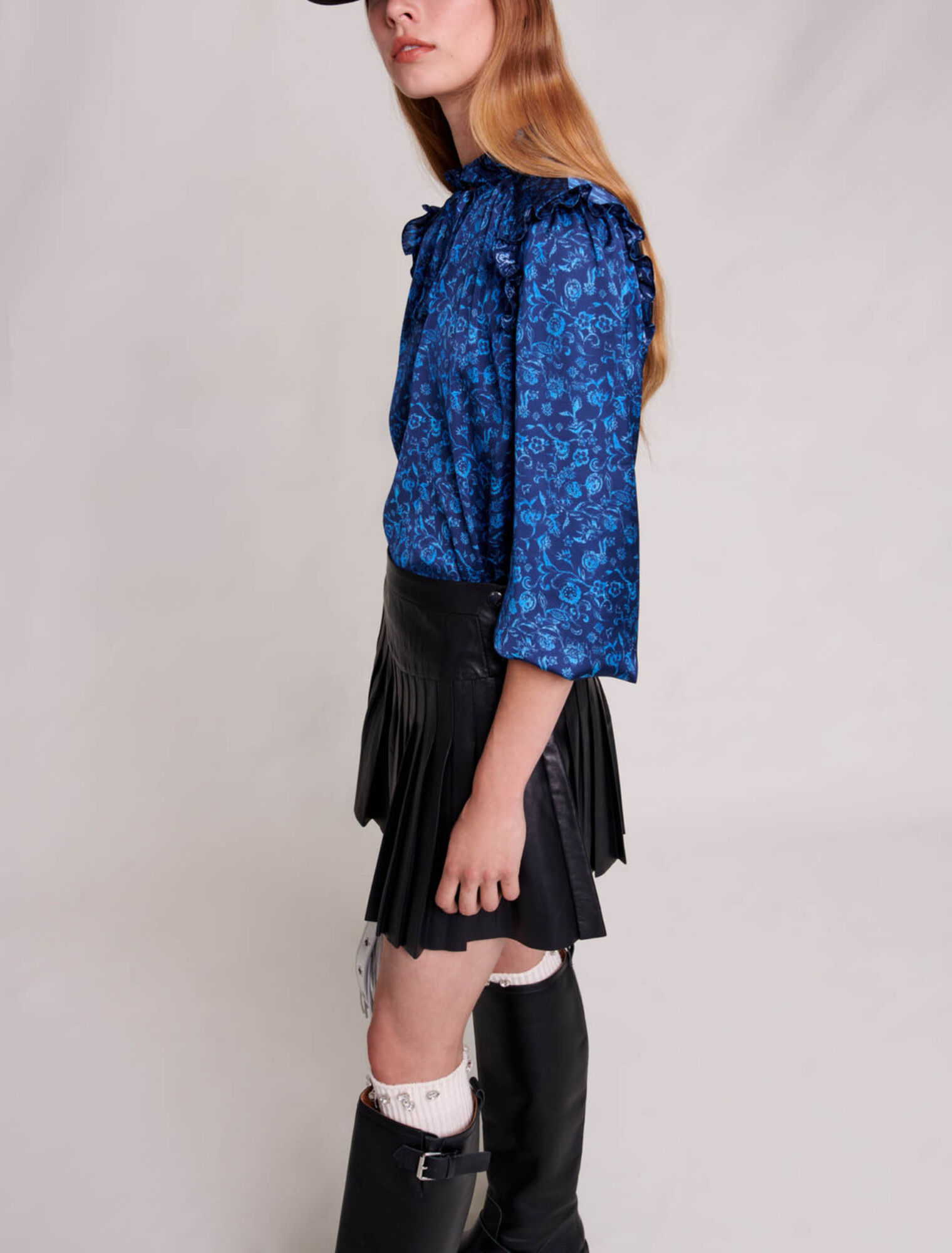 Organic print blouse