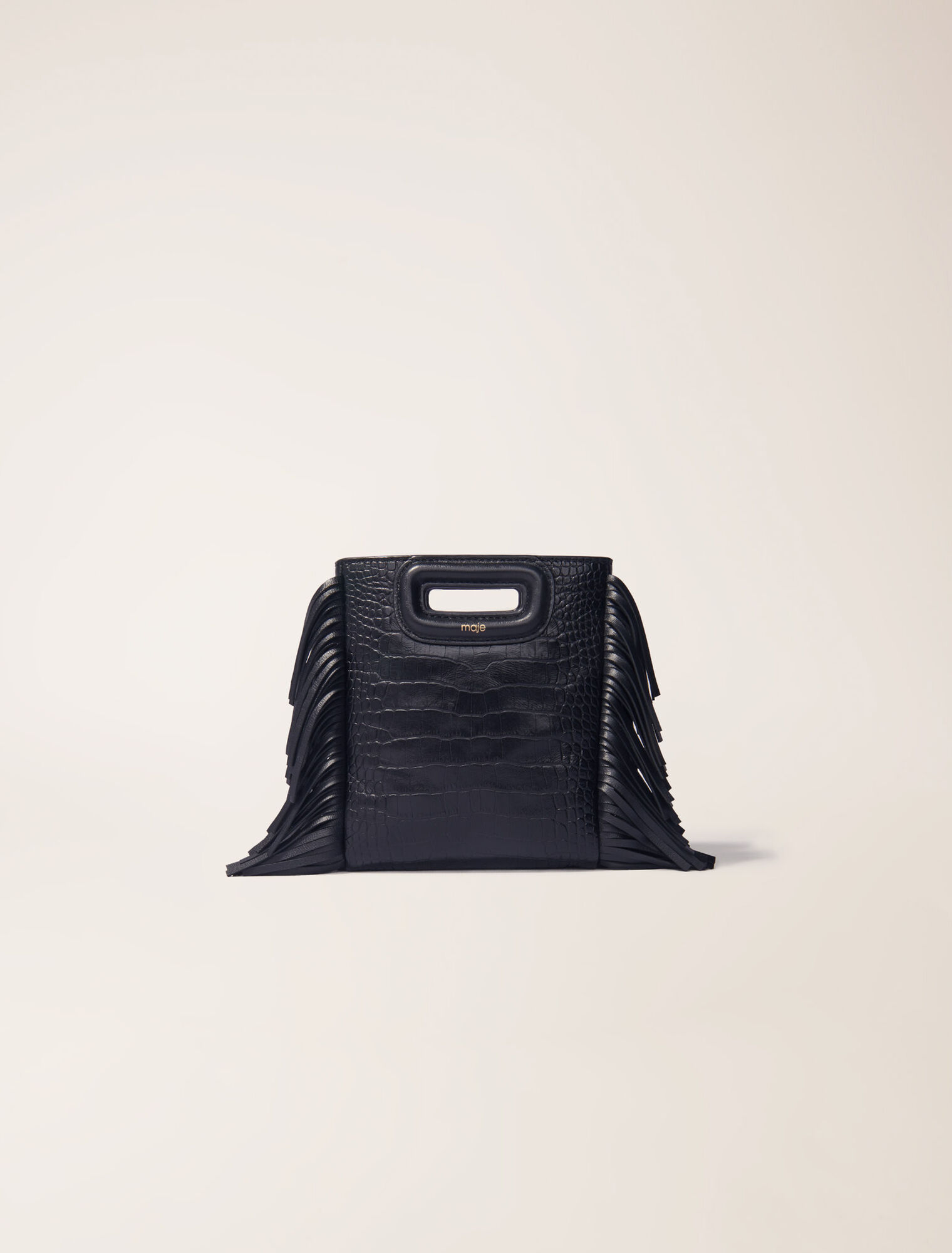 Sac M Mini en cuir effet croco