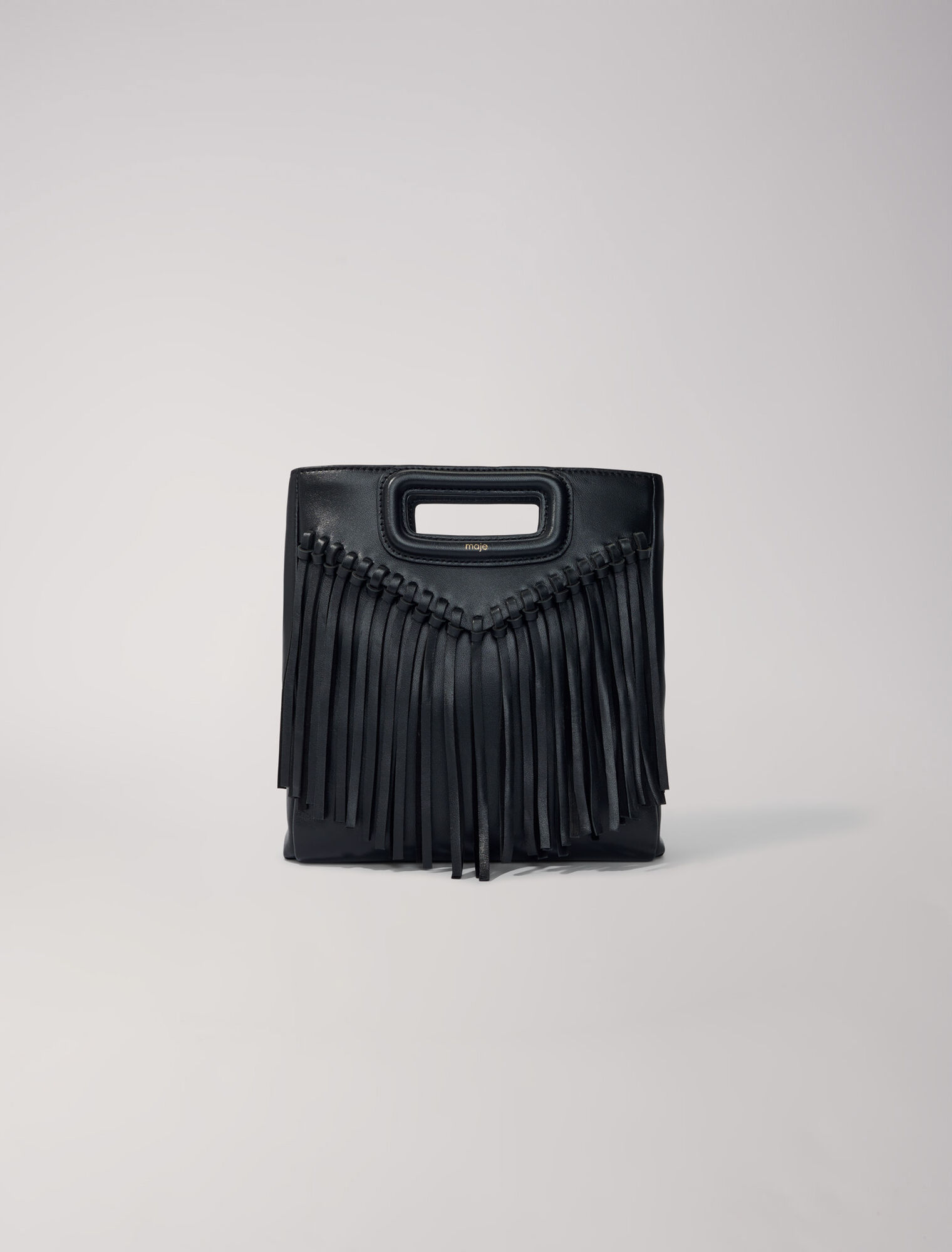 Sac M en cuir à franges
