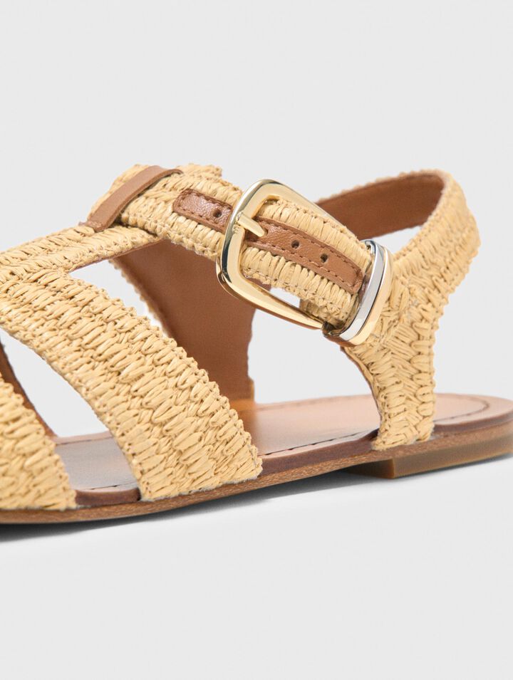 Flat strap sandals
