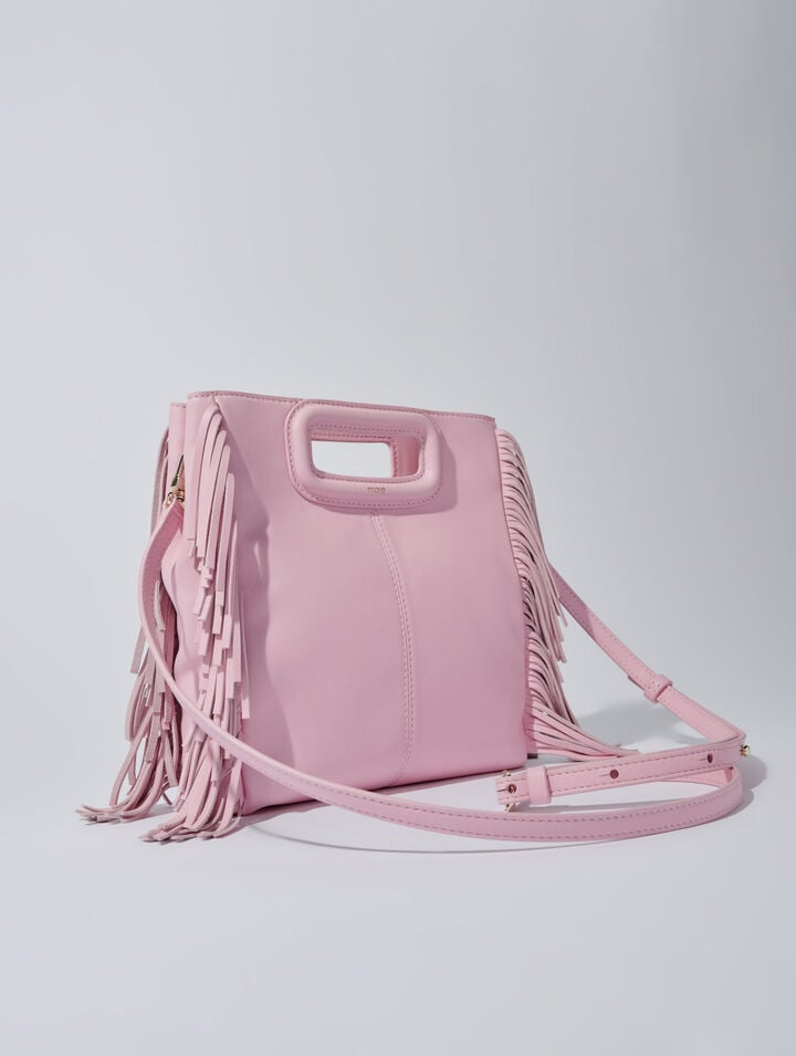 Sac M en cuir à franges