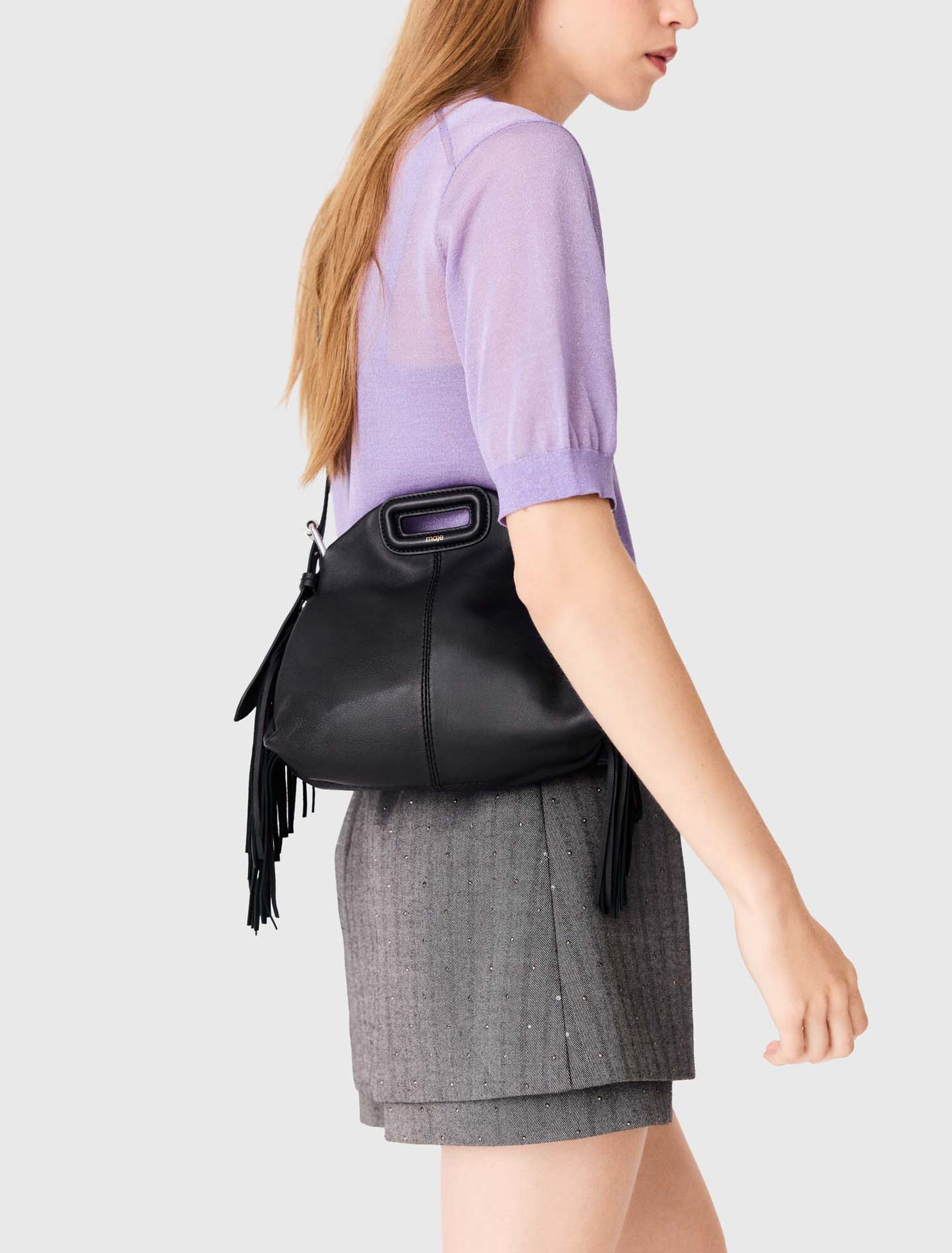 Miss M mini plain leather bag
