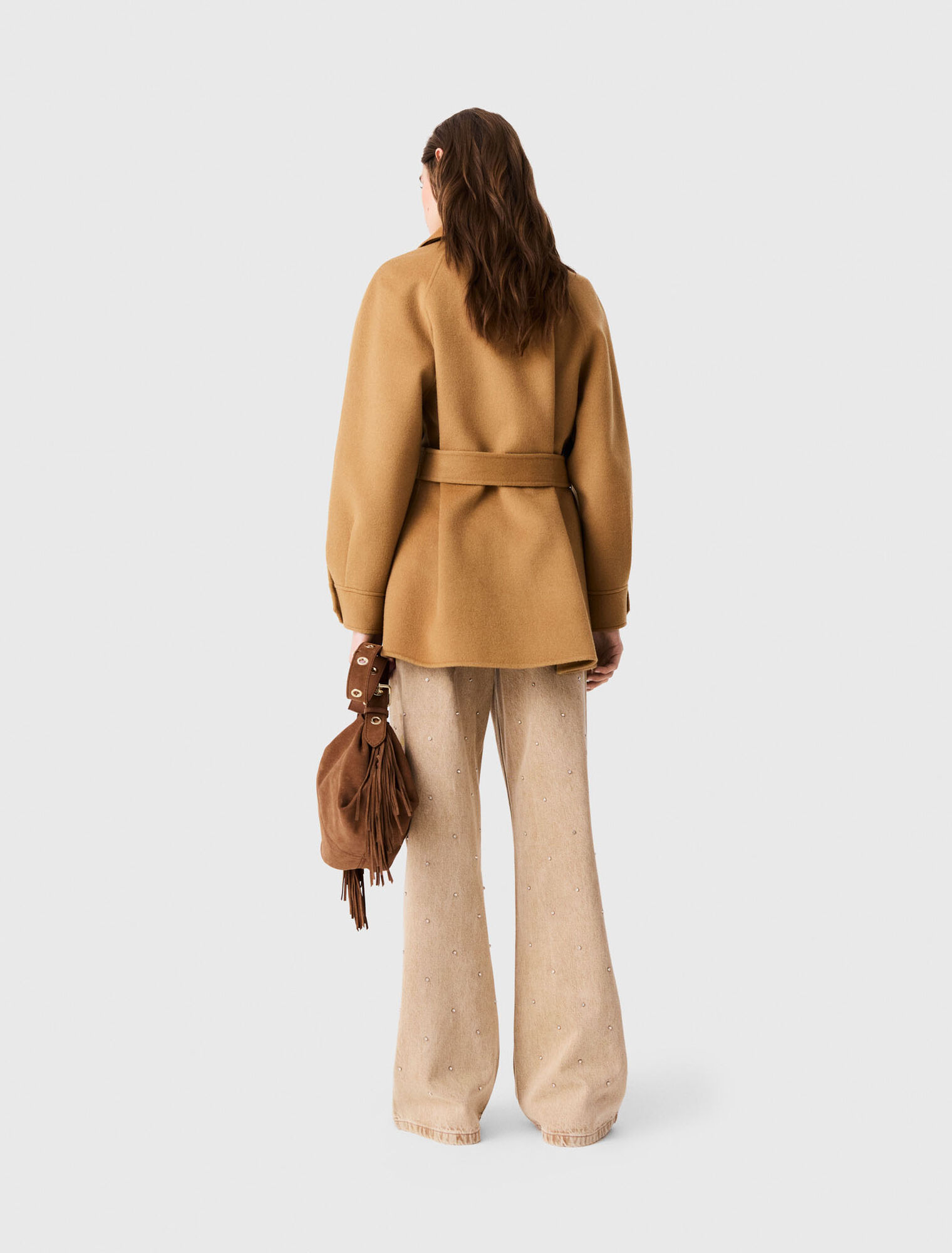 Mid-length wool coat