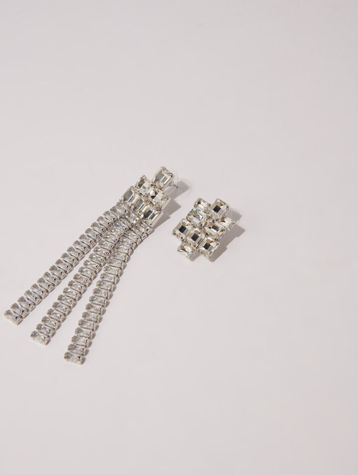 Boucles d'oreilles strass cascade