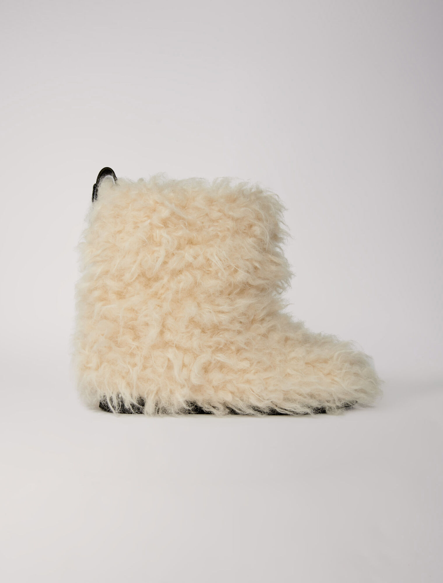 Ankle boots in fake fur