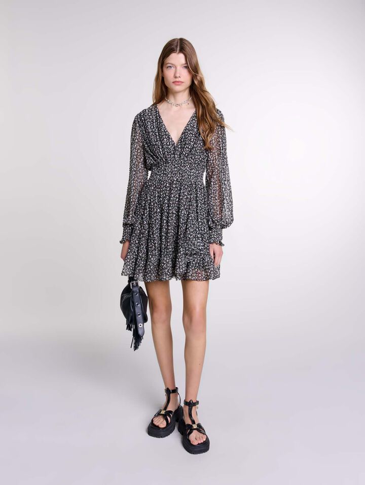 Robe courte &eacute;vas&eacute;e