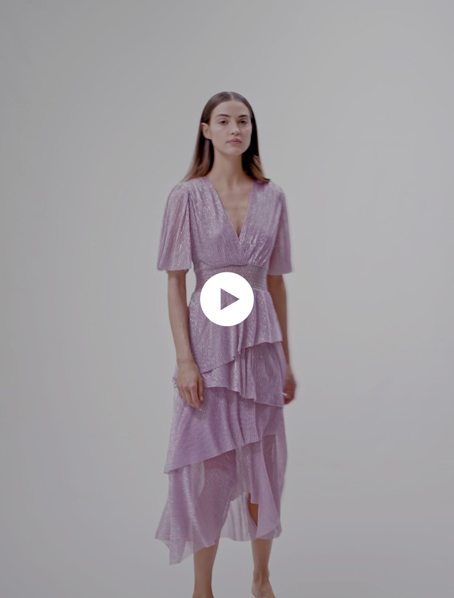 Ruffled maxi dress
