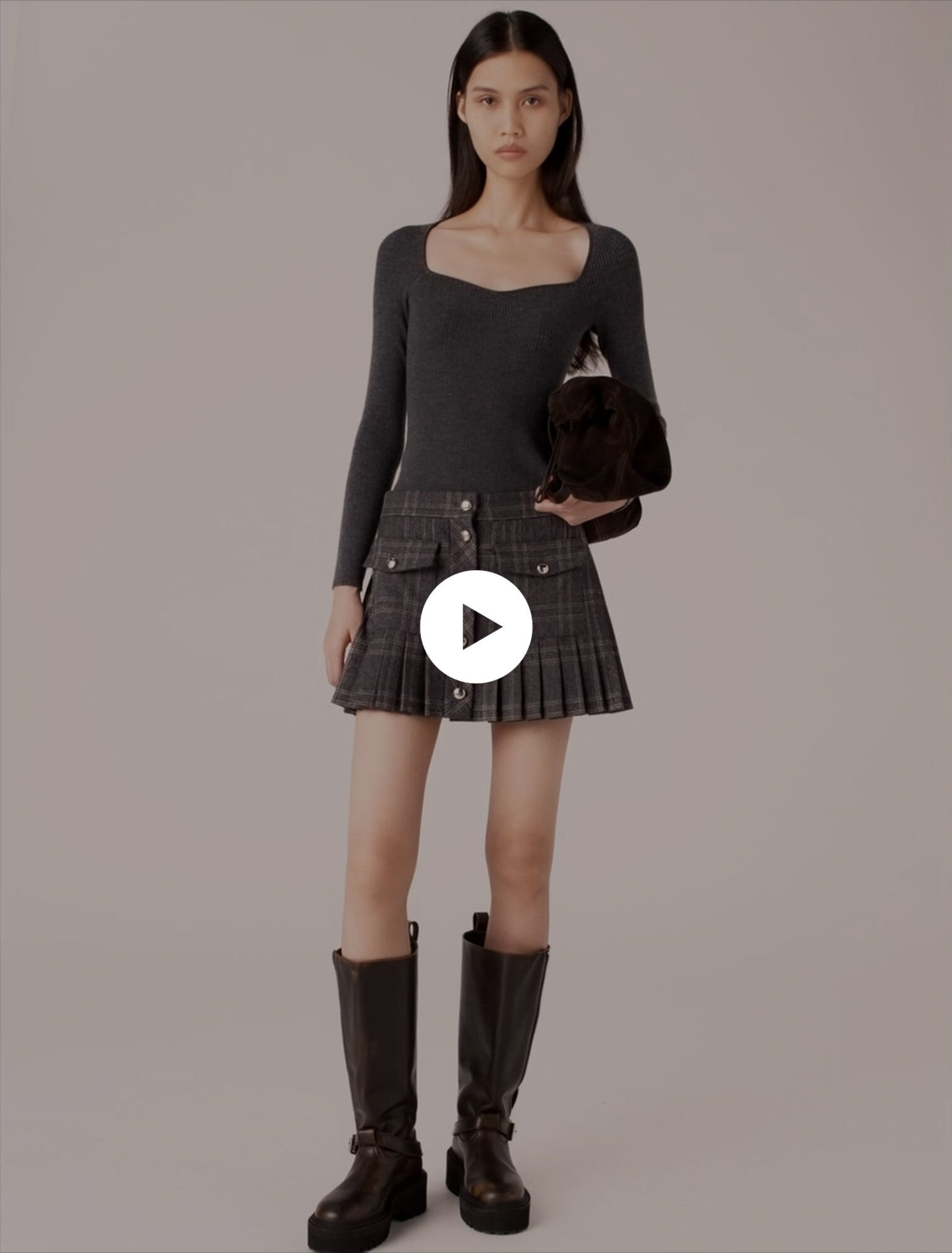 Pull en maille cotelée