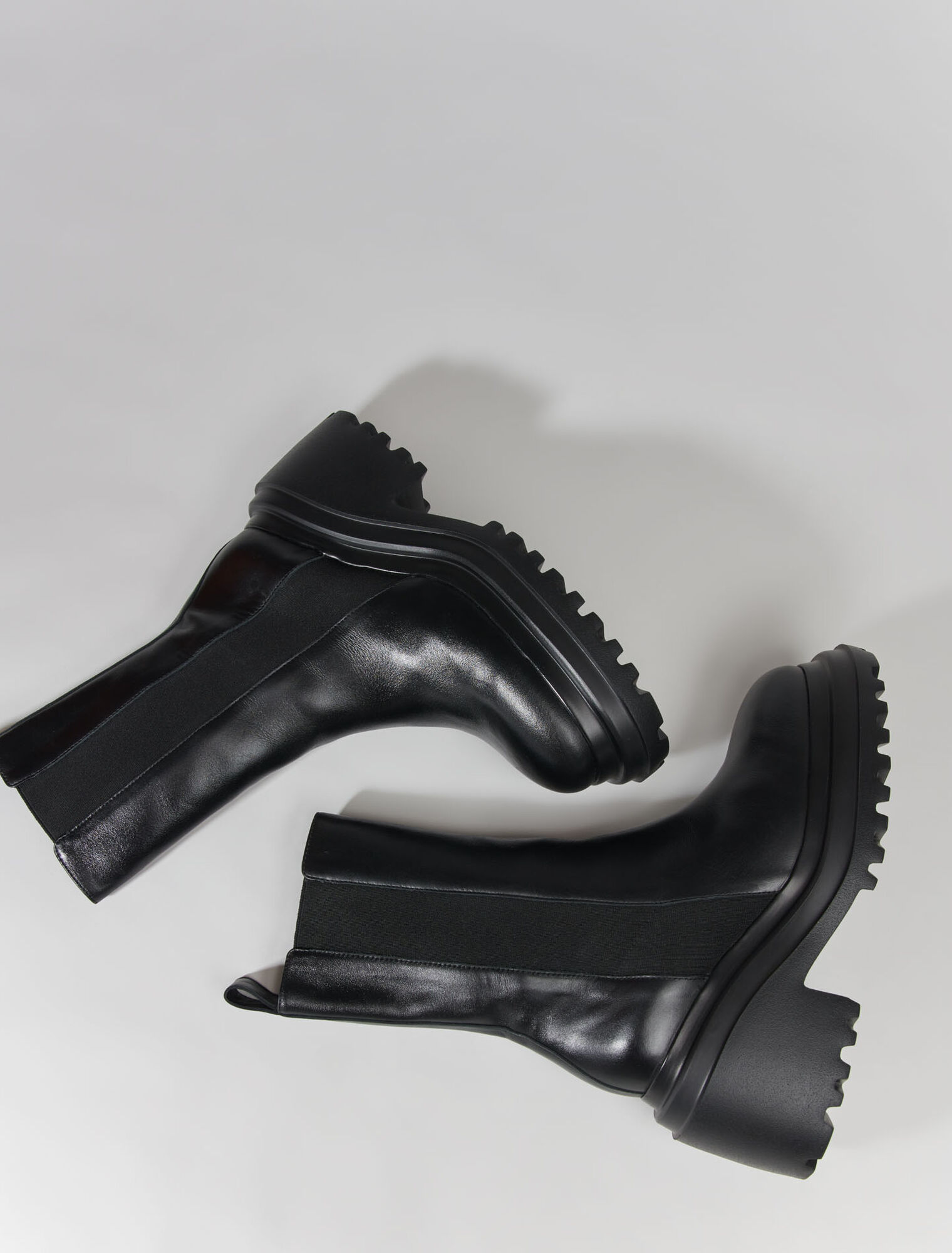 Leather ankle boots