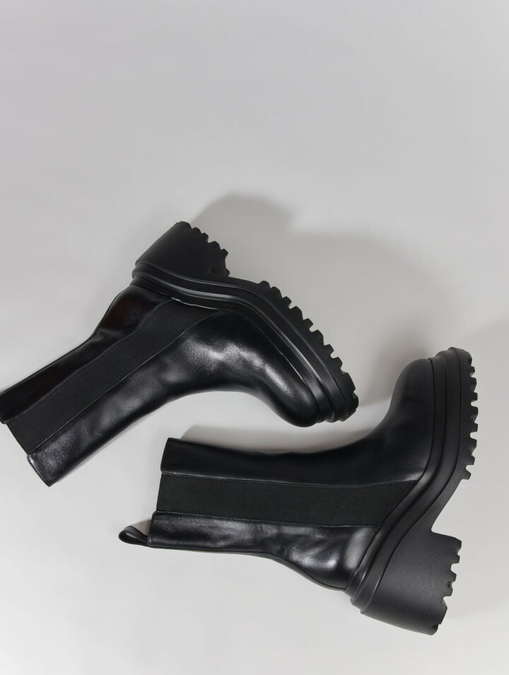 Bottines en cuir