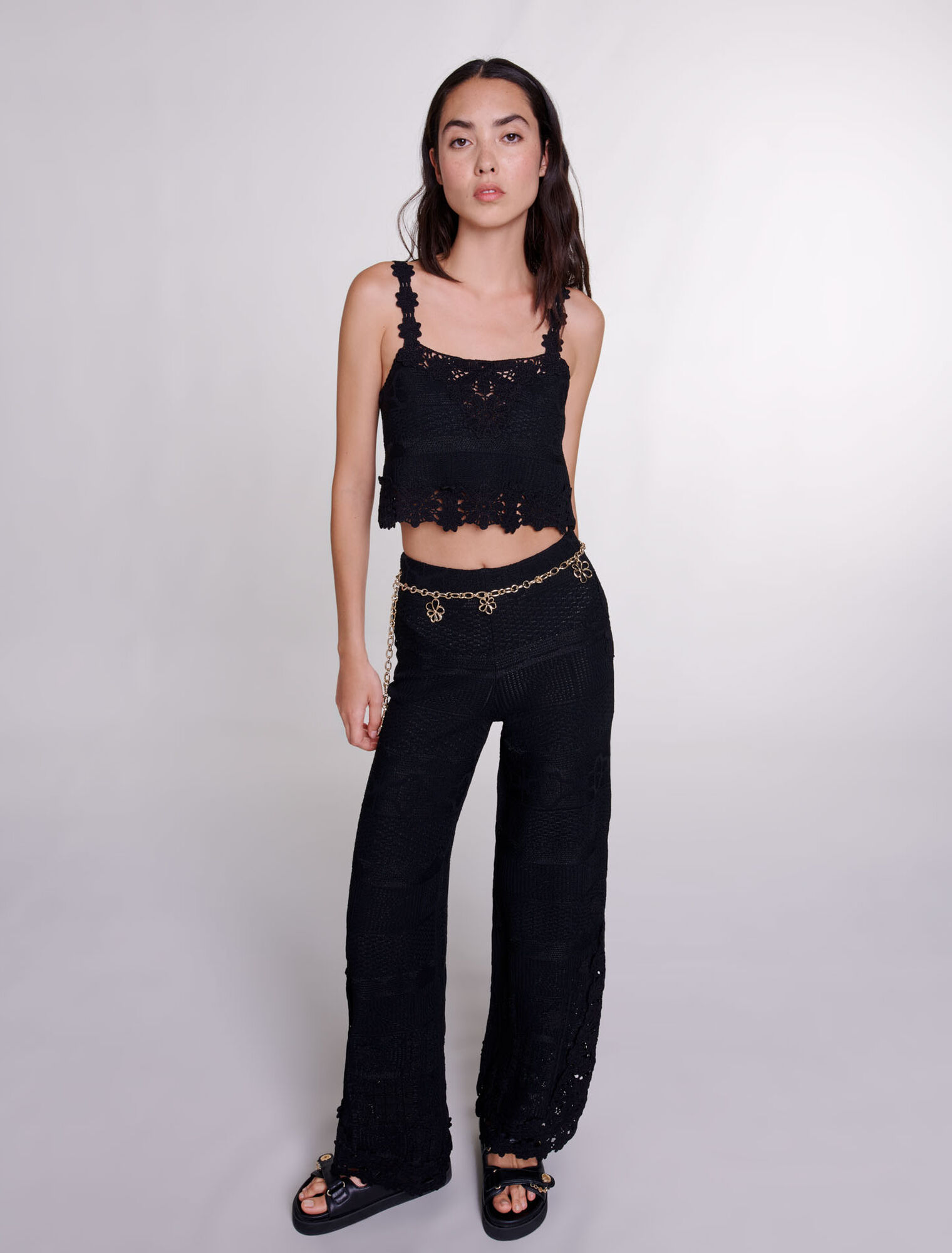 Pantalon en crochet