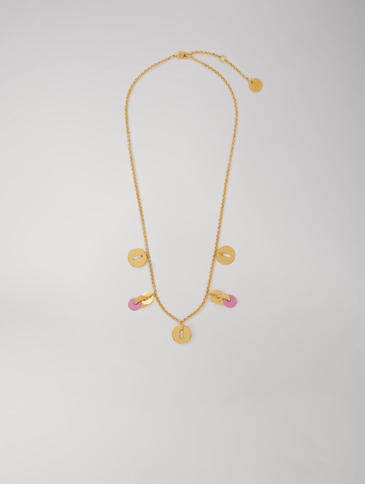 Collier chaîne à pendentifs