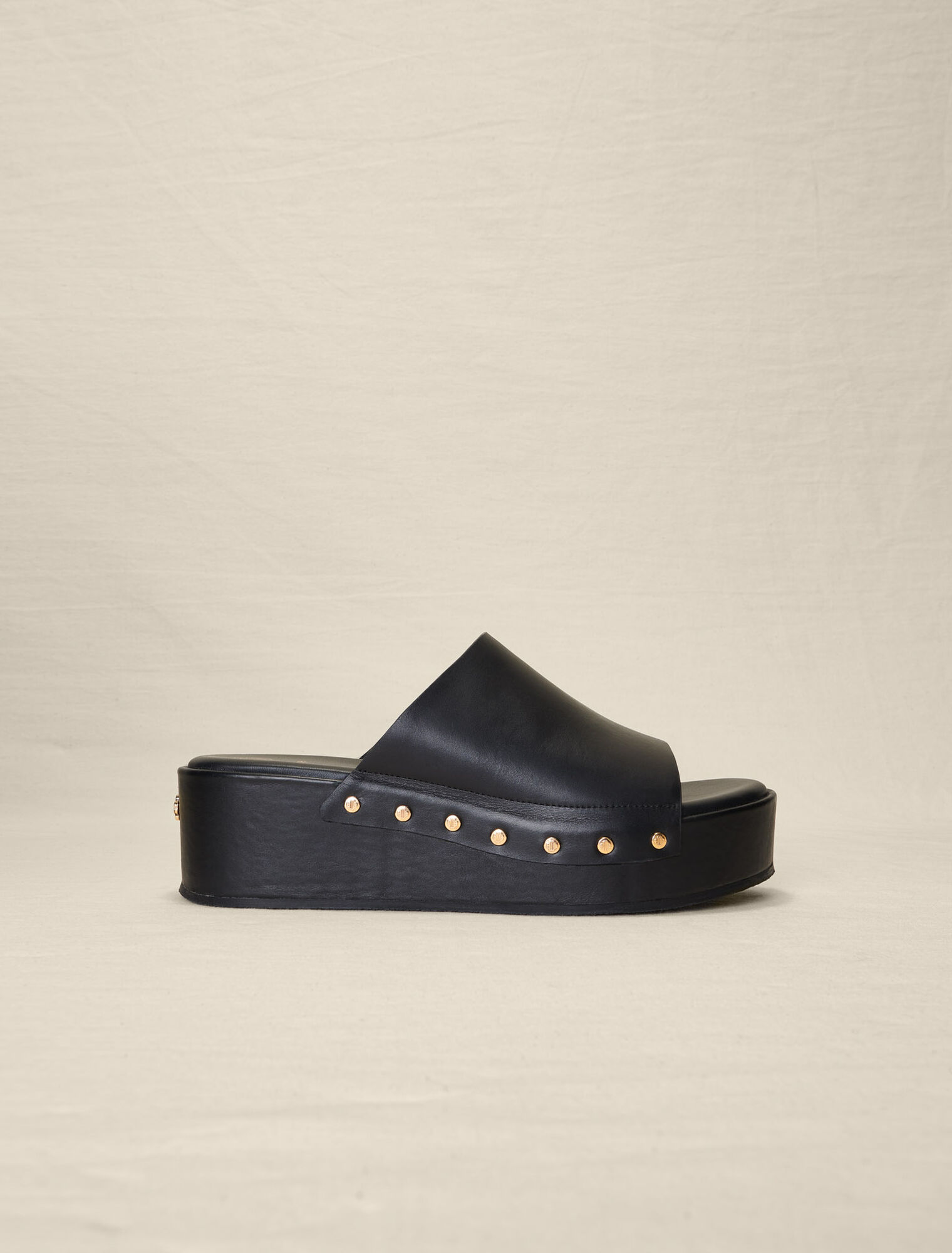 Sandales compensées à rivets