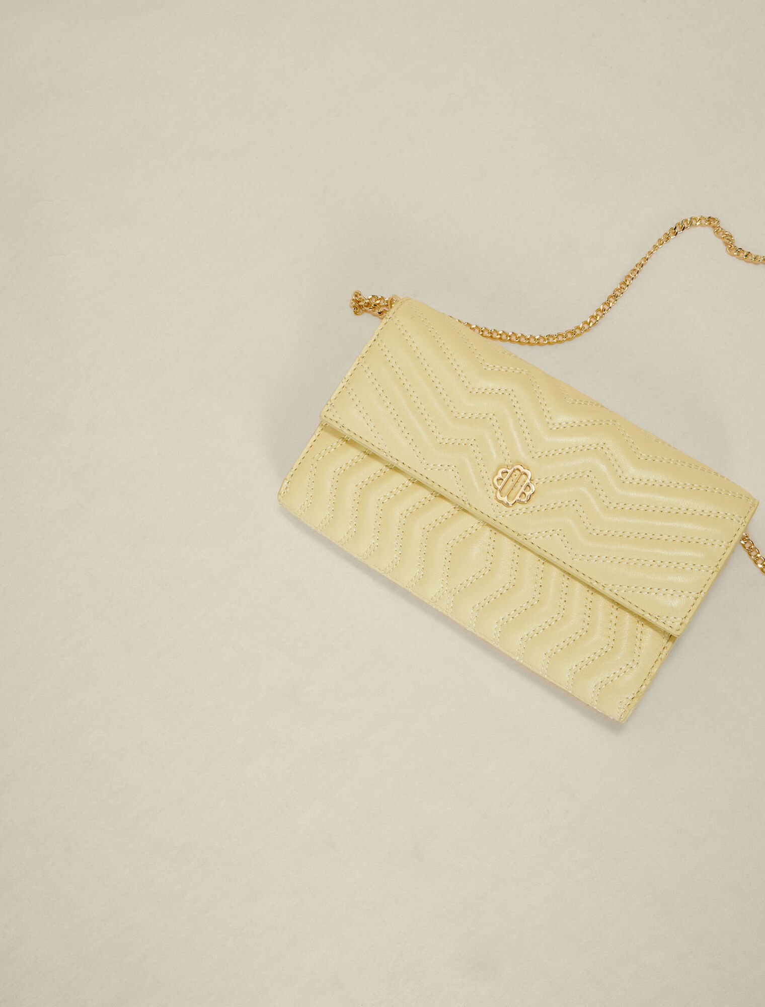 Leather wallet on chain