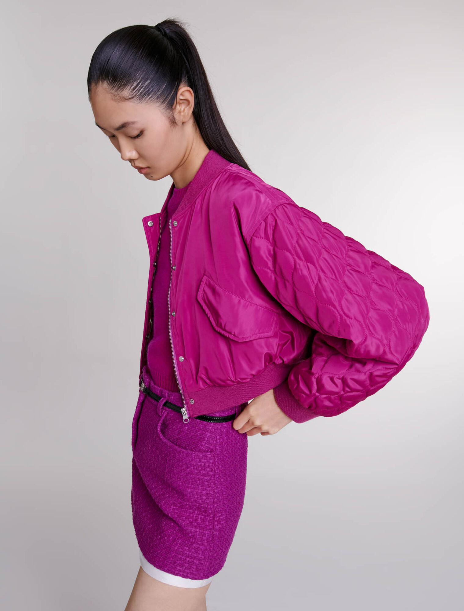 Blouson bomber court