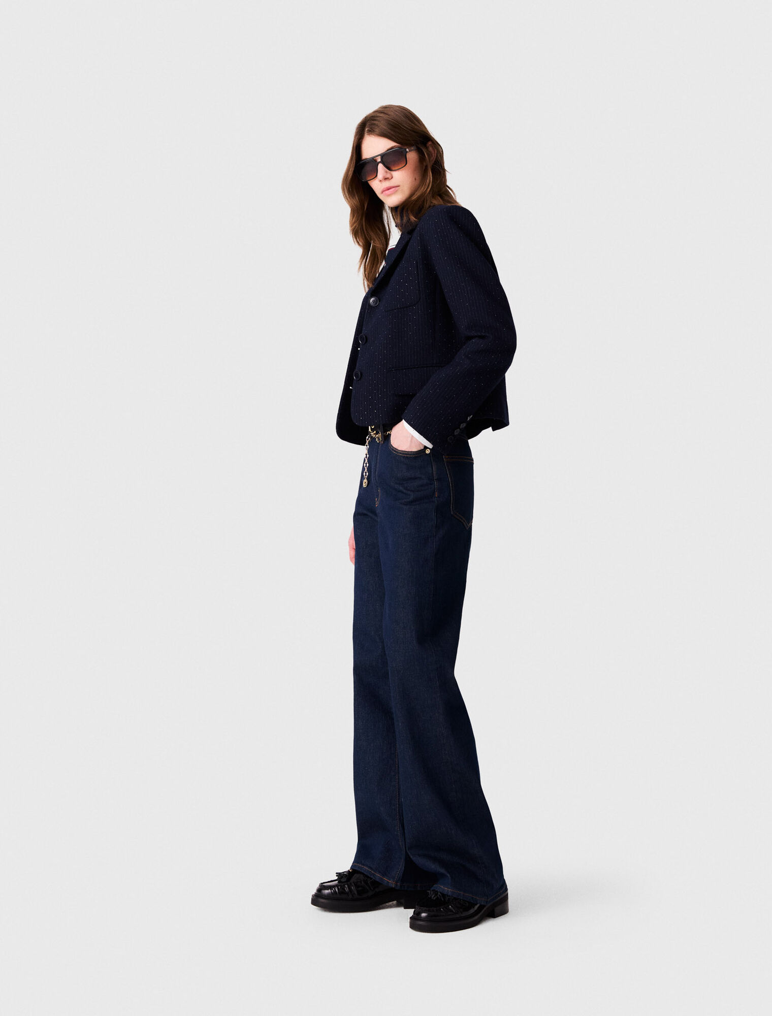 Veste de tailleur courte