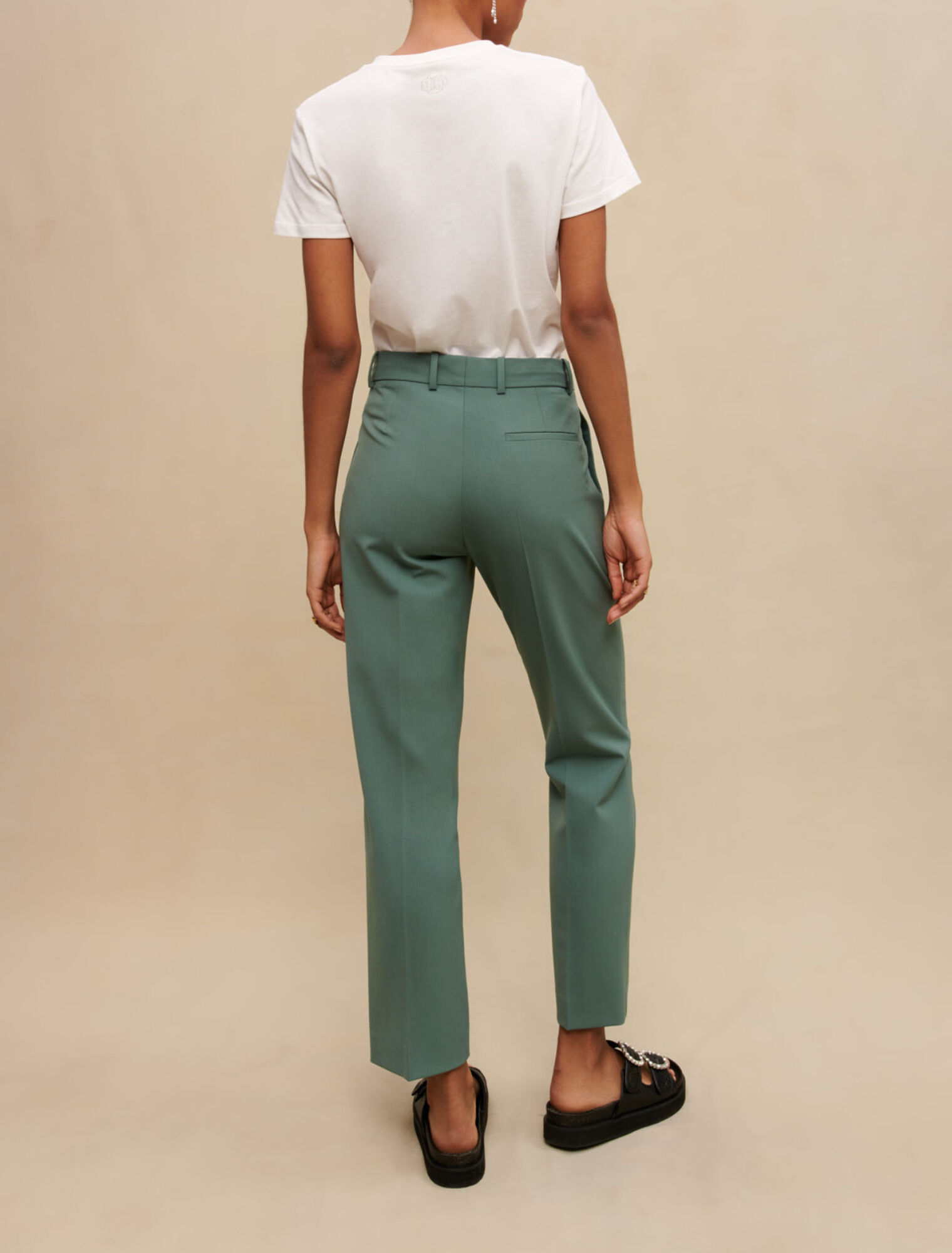 Pantalon de tailleur droit