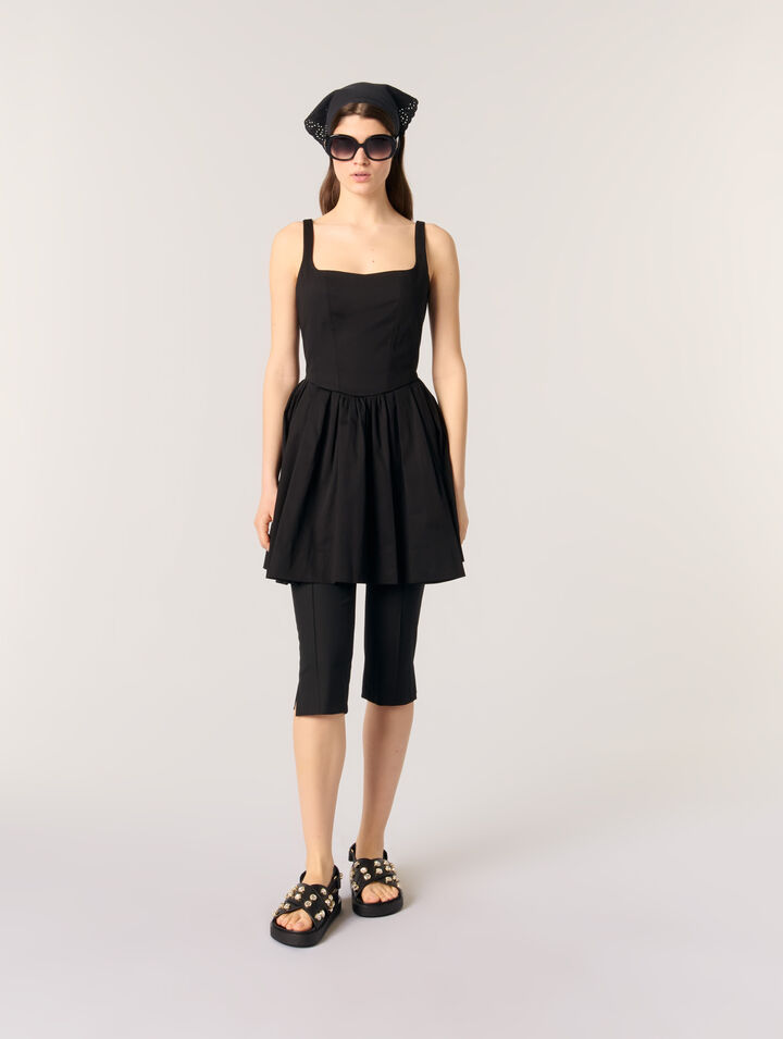 Robe courte en coton
