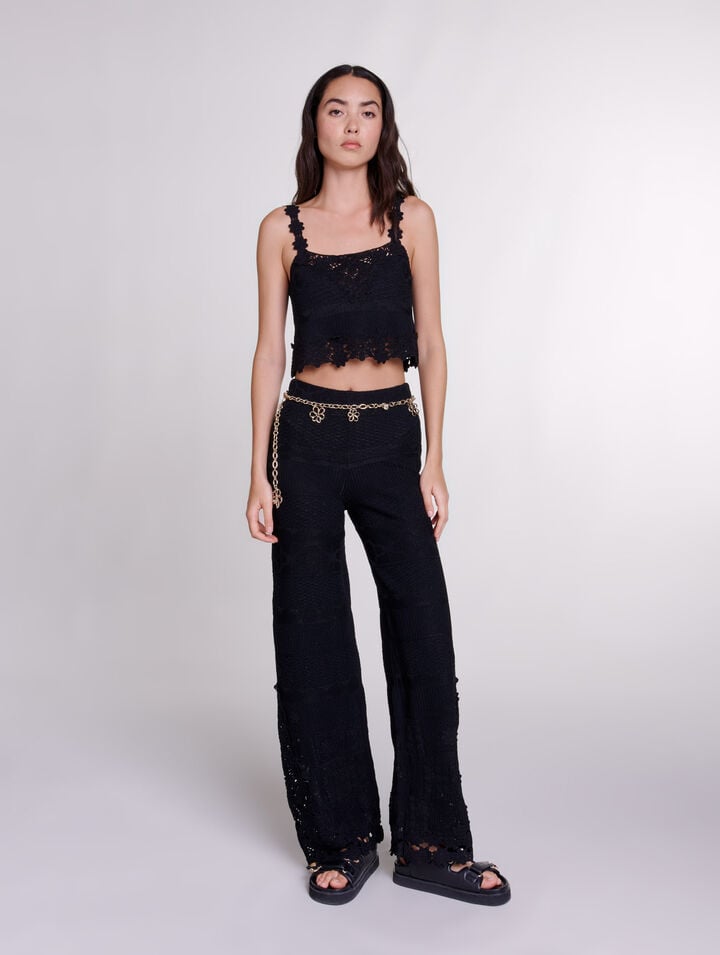 Pantalon en crochet