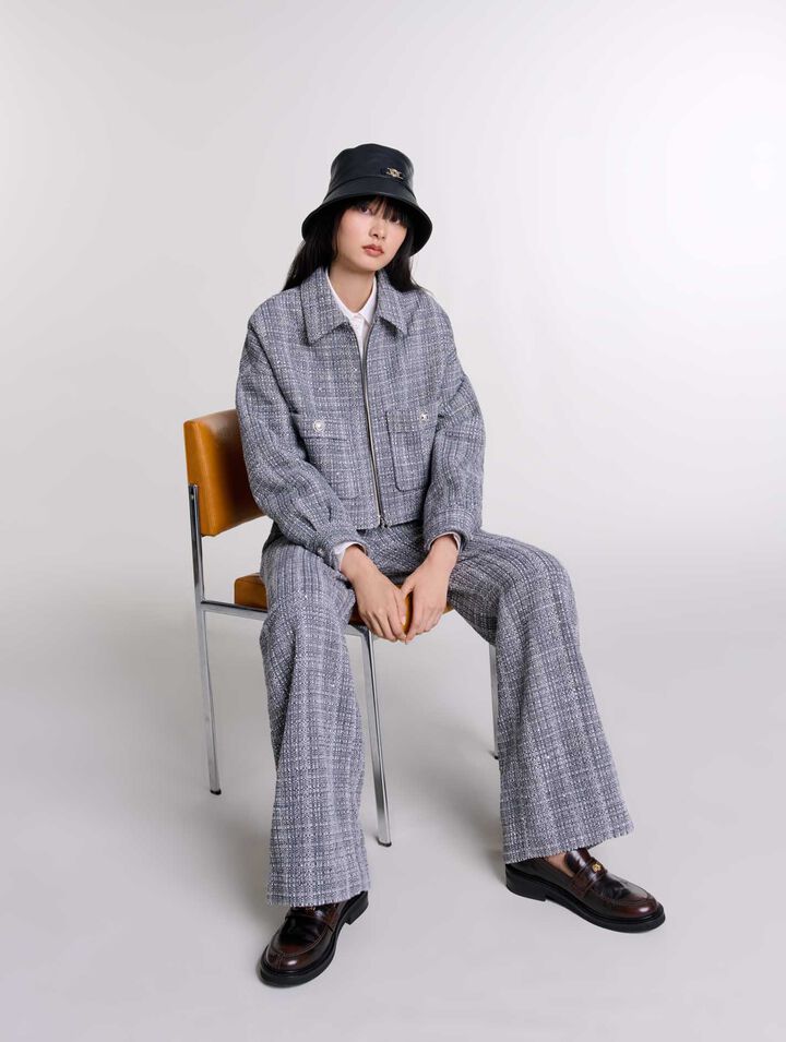 Pantalon en tweed