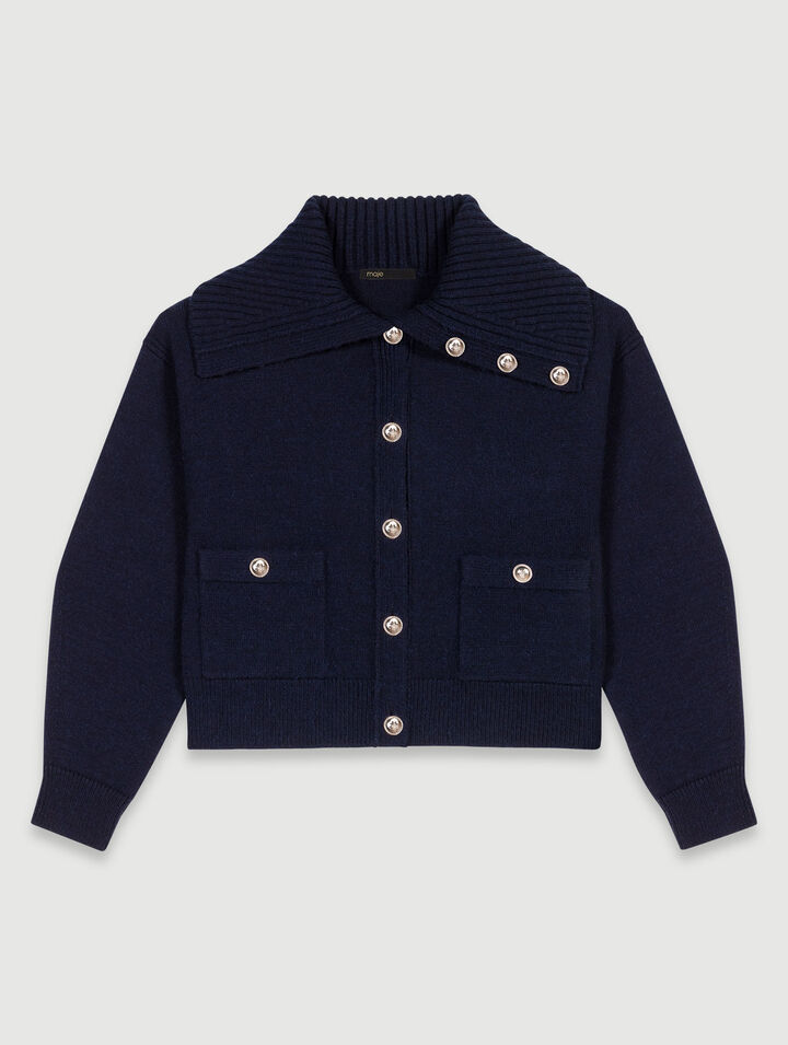 Cardigan en laine mélangée