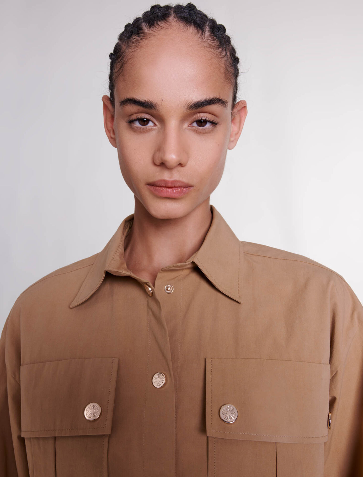 Chemise longue ceinturée