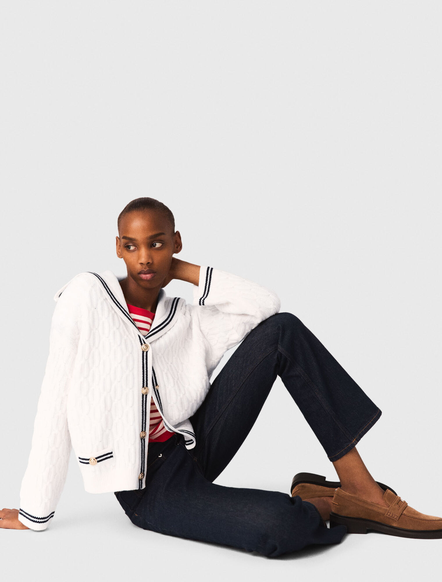 Jean denim &agrave; poches