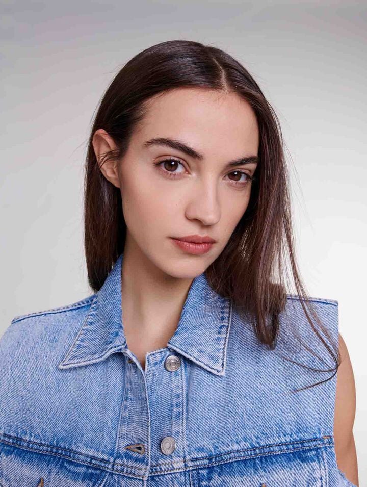 Blouson en jean sans manches
