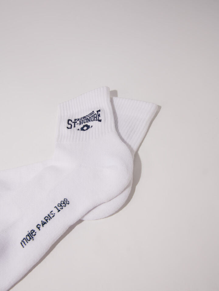 Chaussettes brodées Saint Honoré